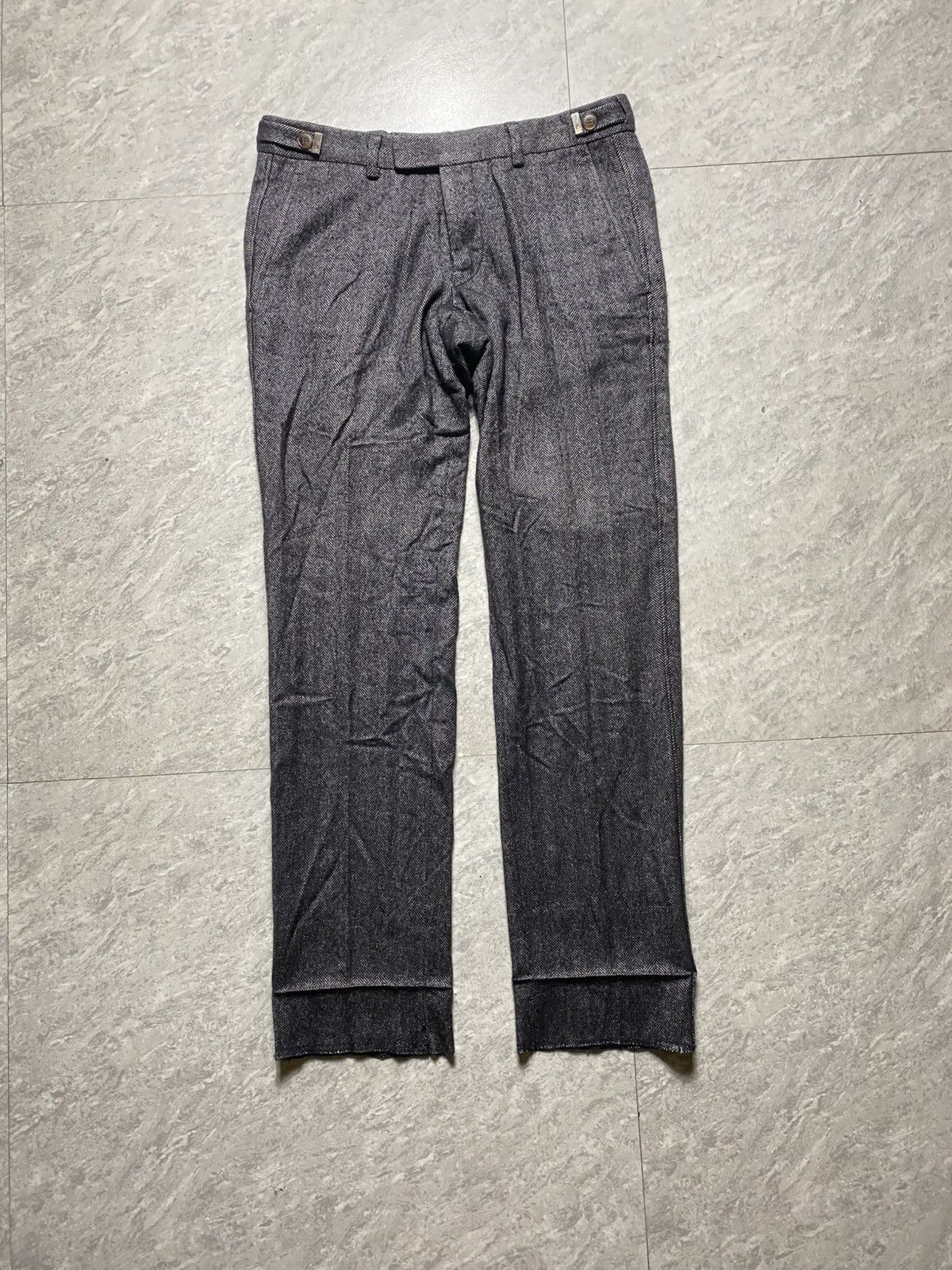 Gucci GUCCI TOMFORD STRIPED WOOL PANTS Size 30" / US 8 / IT 44 - 2 Thumbnail
