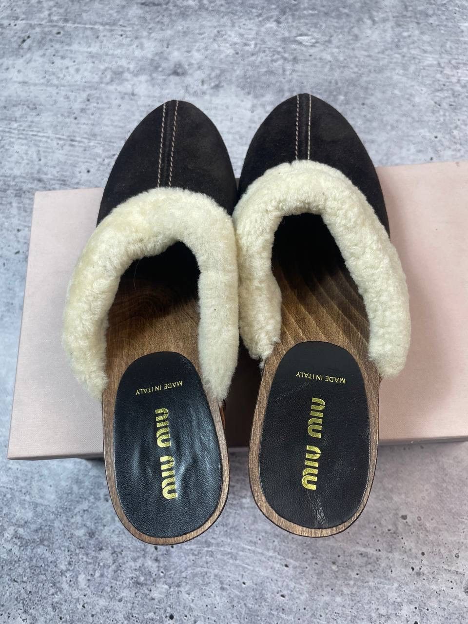 Miu Miu New Vintage 00s Miu Miu Archive Clog Mule Kitten Heels Y2K Size US 6.5 / IT 36.5 - 4 Thumbnail