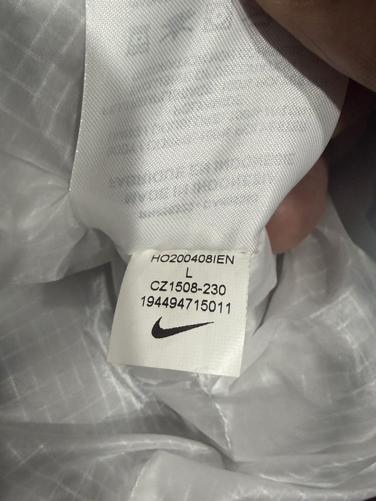 Nike Nike Beige Puffer Jacket Hooded Zip Up Size L Size US L / EU 52-54 / 3 - 8 Thumbnail