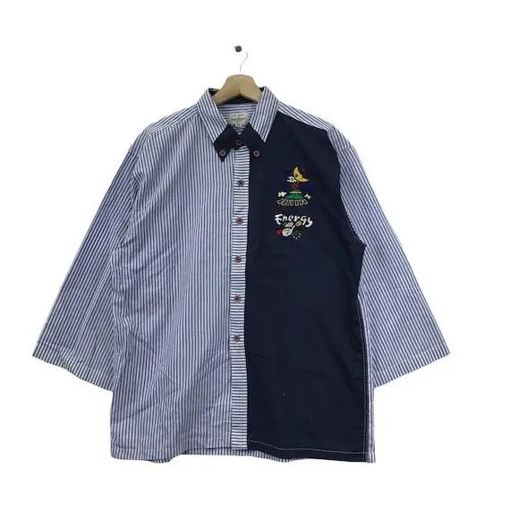Jean Charles De Castelbajac Vtg JEAN CHARLES De CASTELBAJAC Striped Art Casual Tee Shirt Size XL / US 12-14 / IT 48-50 - 1 Thumbnail