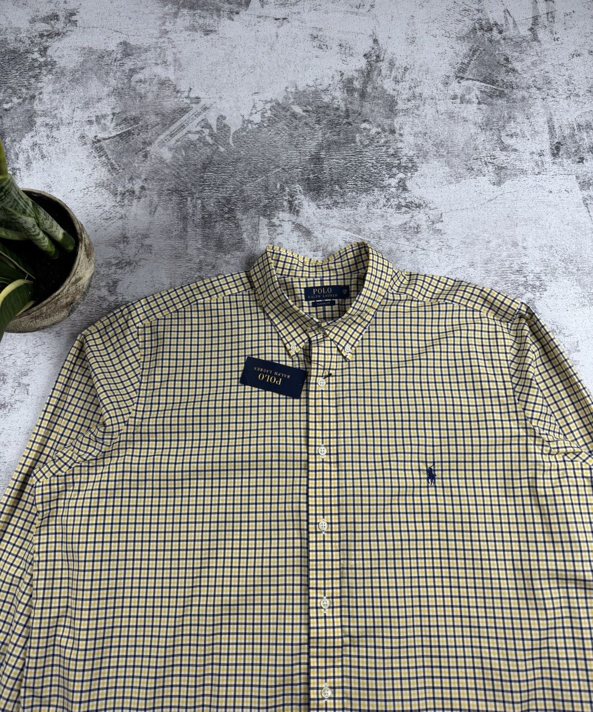 Polo Ralph Lauren NEW Polo Ralph Lauren Classic Fit Checked 2XL Suit Yellow Long Sleeve Shirt Size US XXL / EU 58 / 5 - 5 Thumbnail