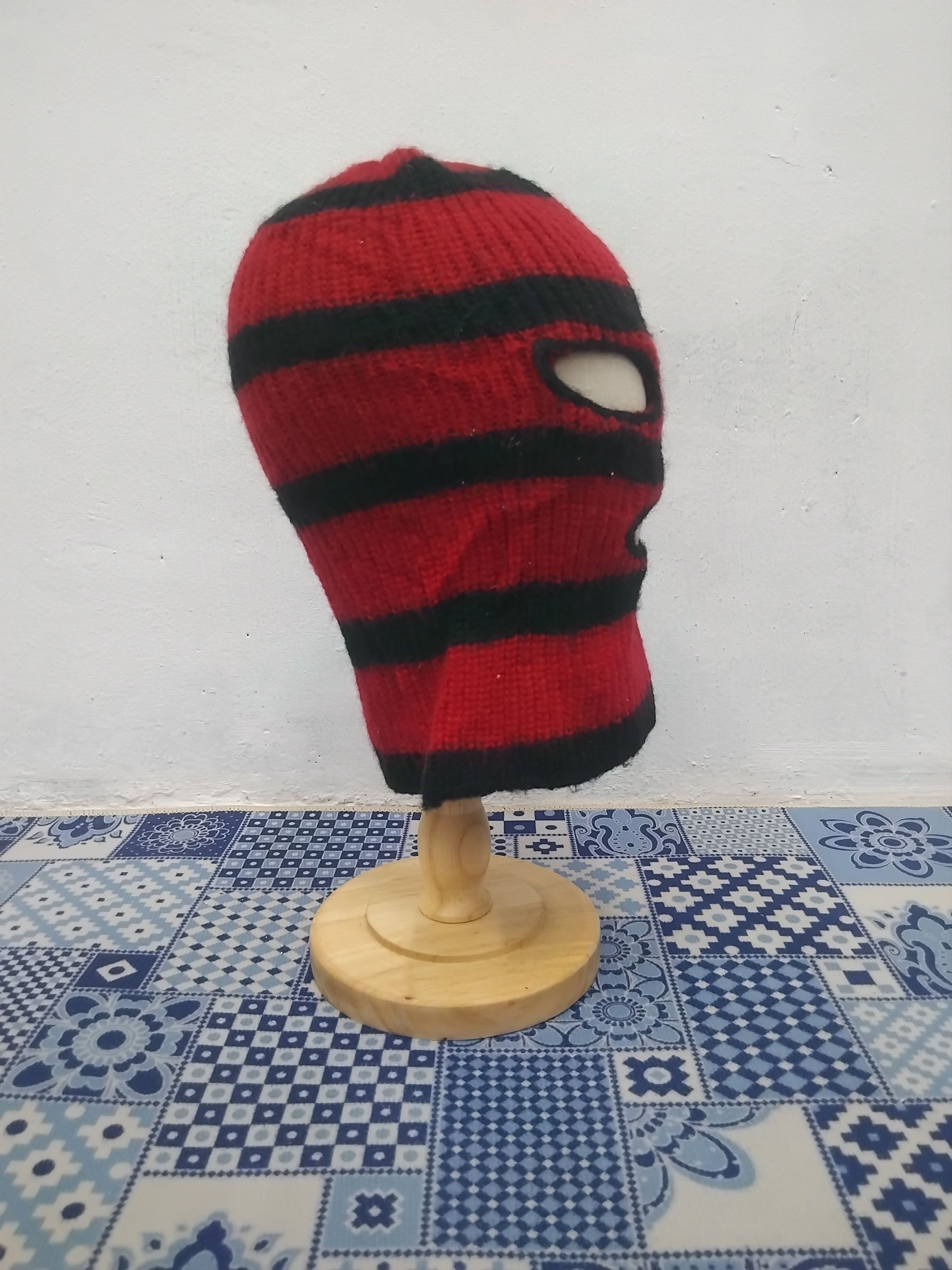 Japanese Brand 💥Stripe mask streetwear beanie Size ONE SIZE - 6 Thumbnail