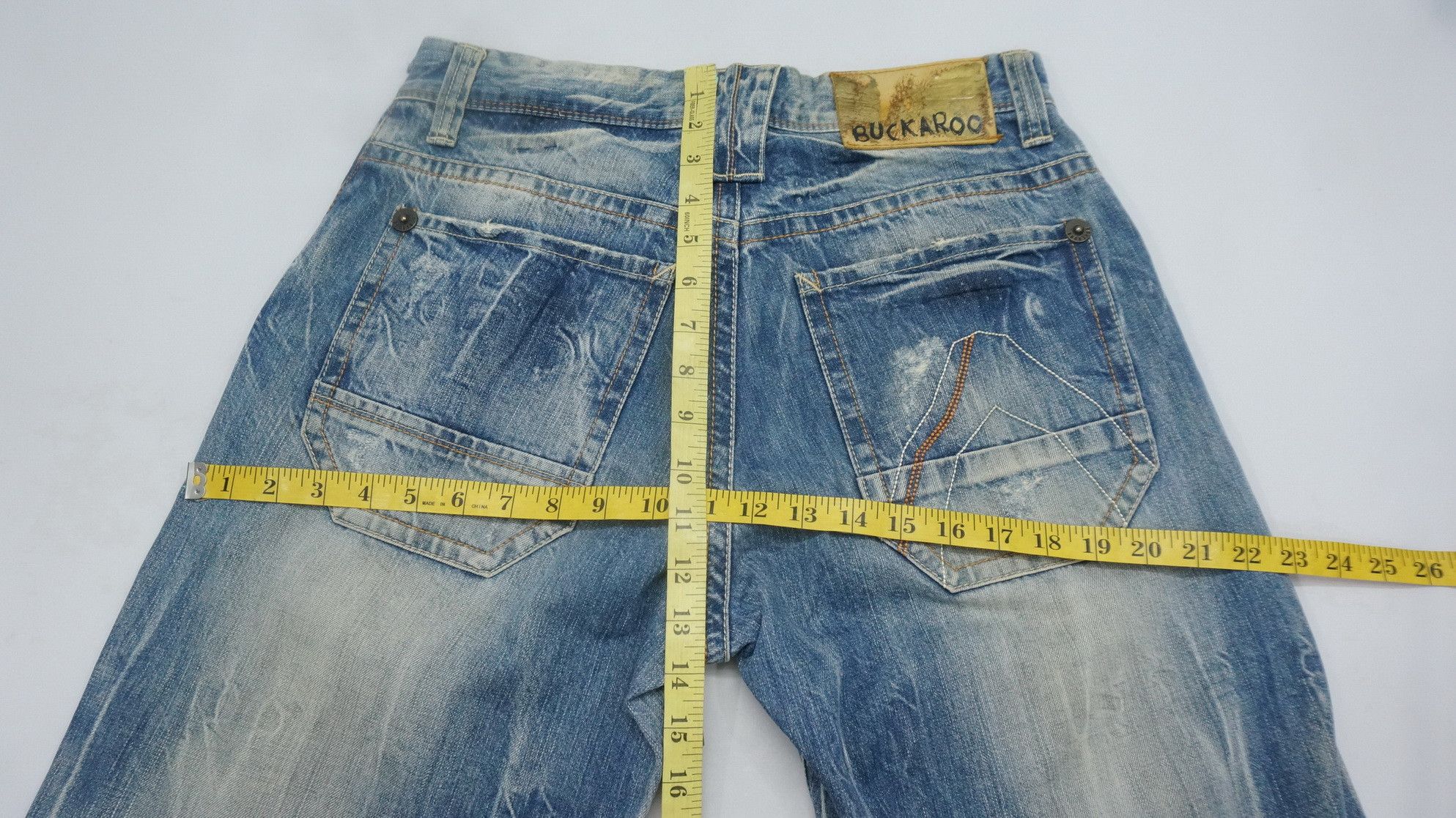 BUCKAROO Vintage Wide Leg Distressed Jeans
