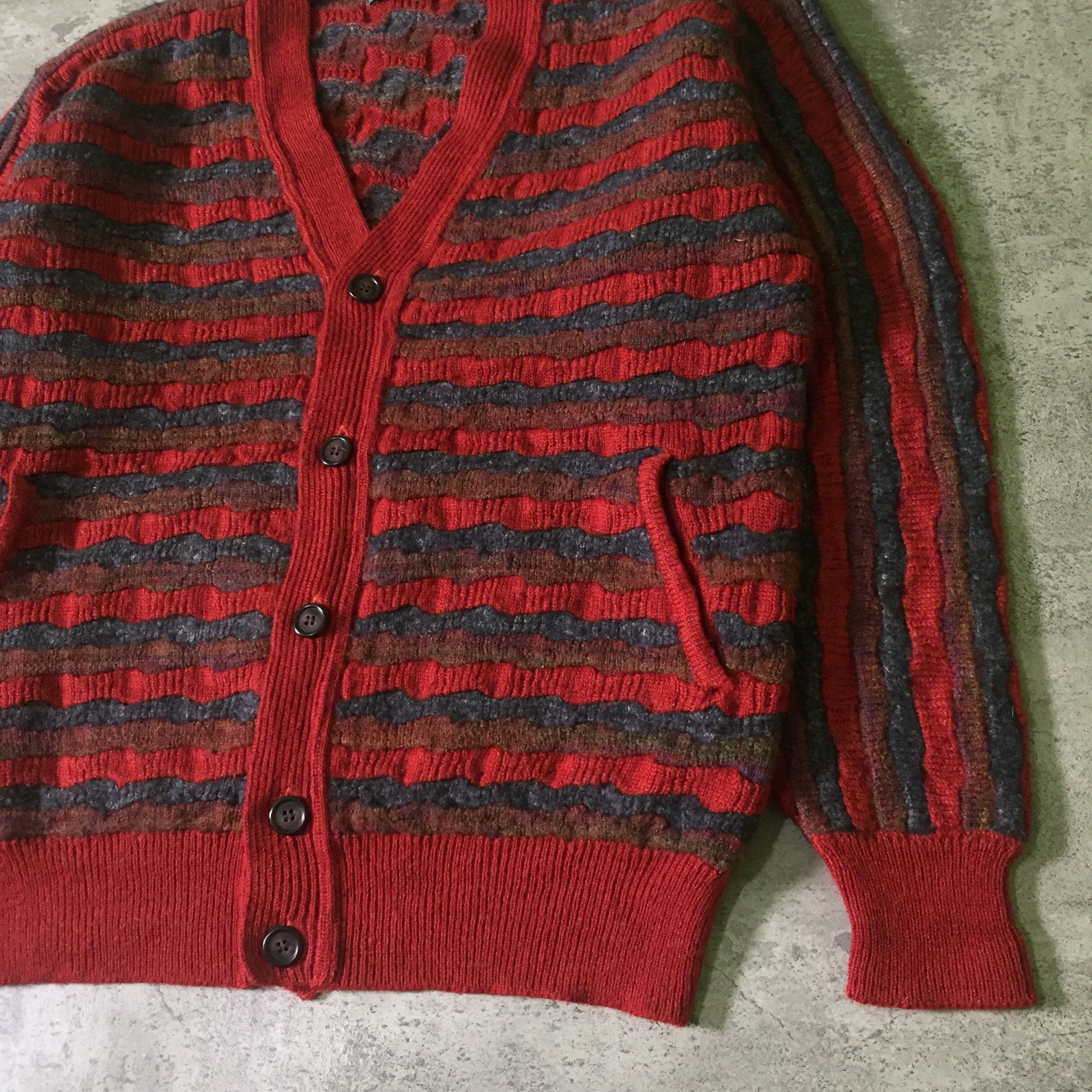 Issey Miyake Archive New 80s Issey Miyake 3D Knit Sweater Cardigan Size US M / EU 48-50 / 2 - 3 Thumbnail