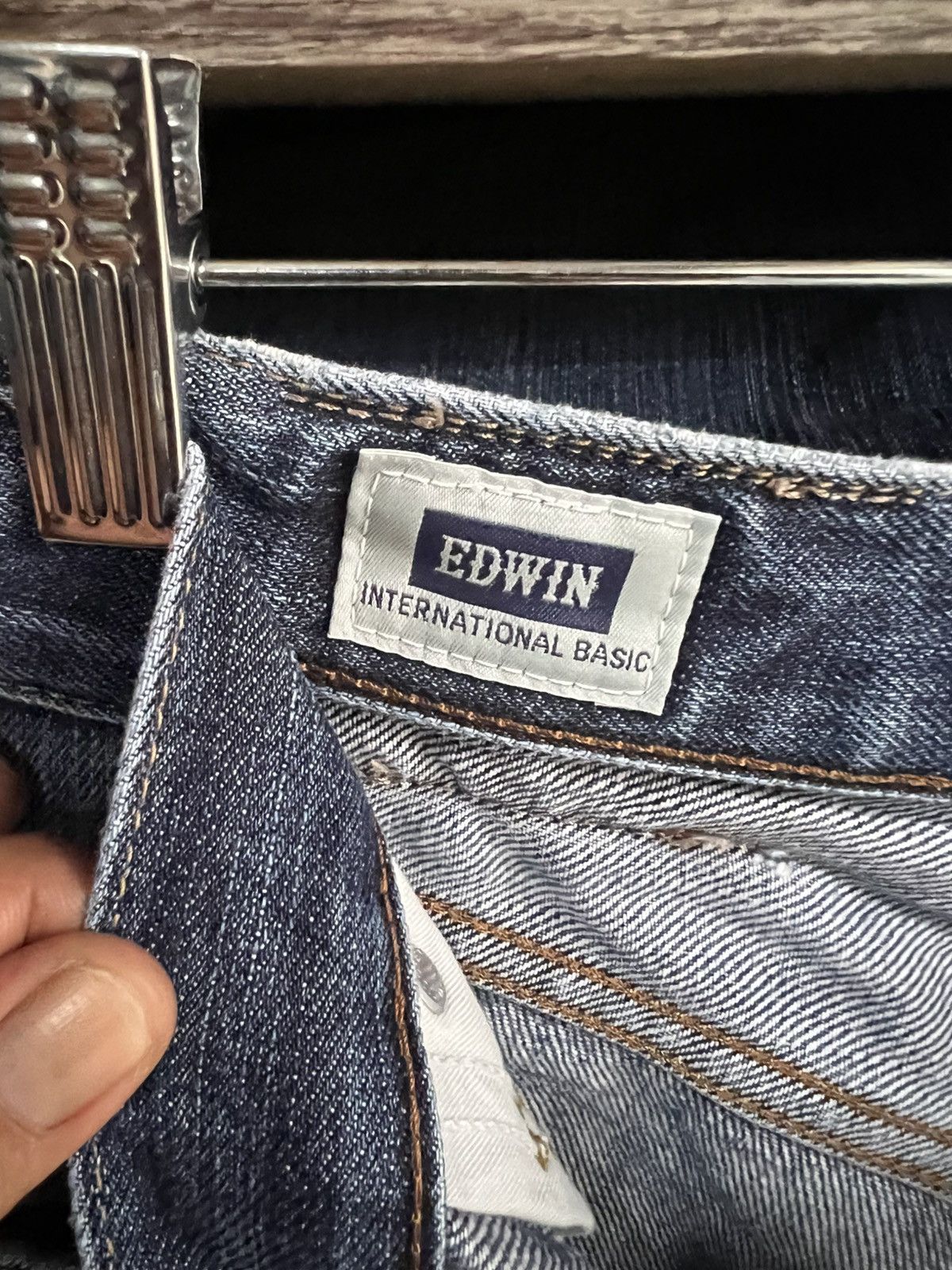 Edwin 🔥Vintage Edwin 403 Distressed Denim Size US 34 / EU 50 - 15 Thumbnail