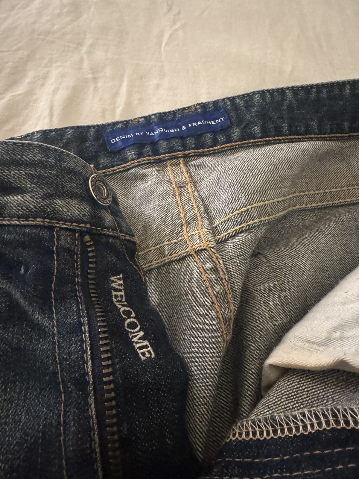 Fragment Design Thunderbolt Fragment Hiroshi Fujiwara Distressed Denim Size US 32 / EU 48 - 5 Thumbnail
