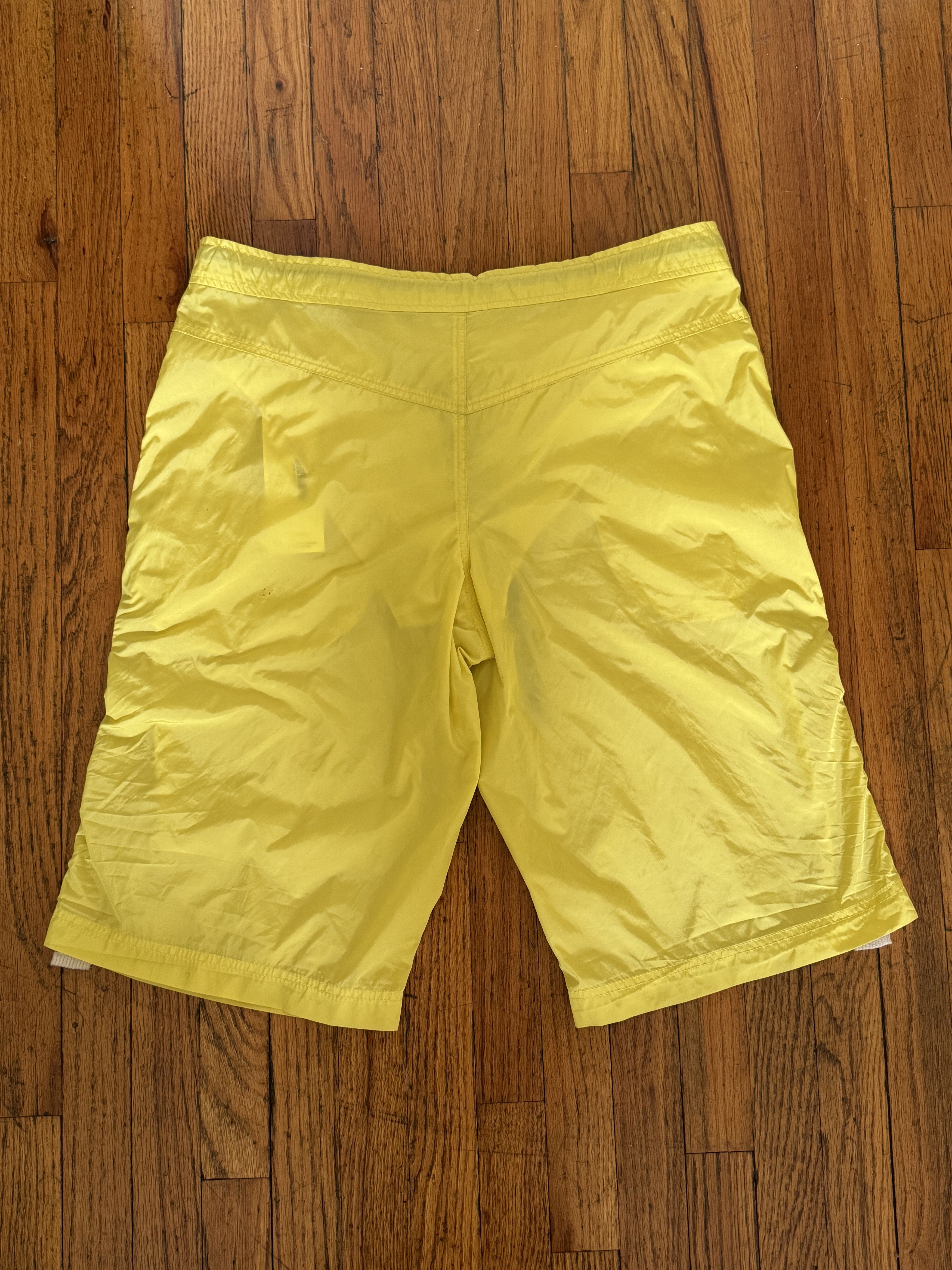 Prada Prada Yellow Nylon Shorts Size US 32 / EU 48 - 2 Thumbnail