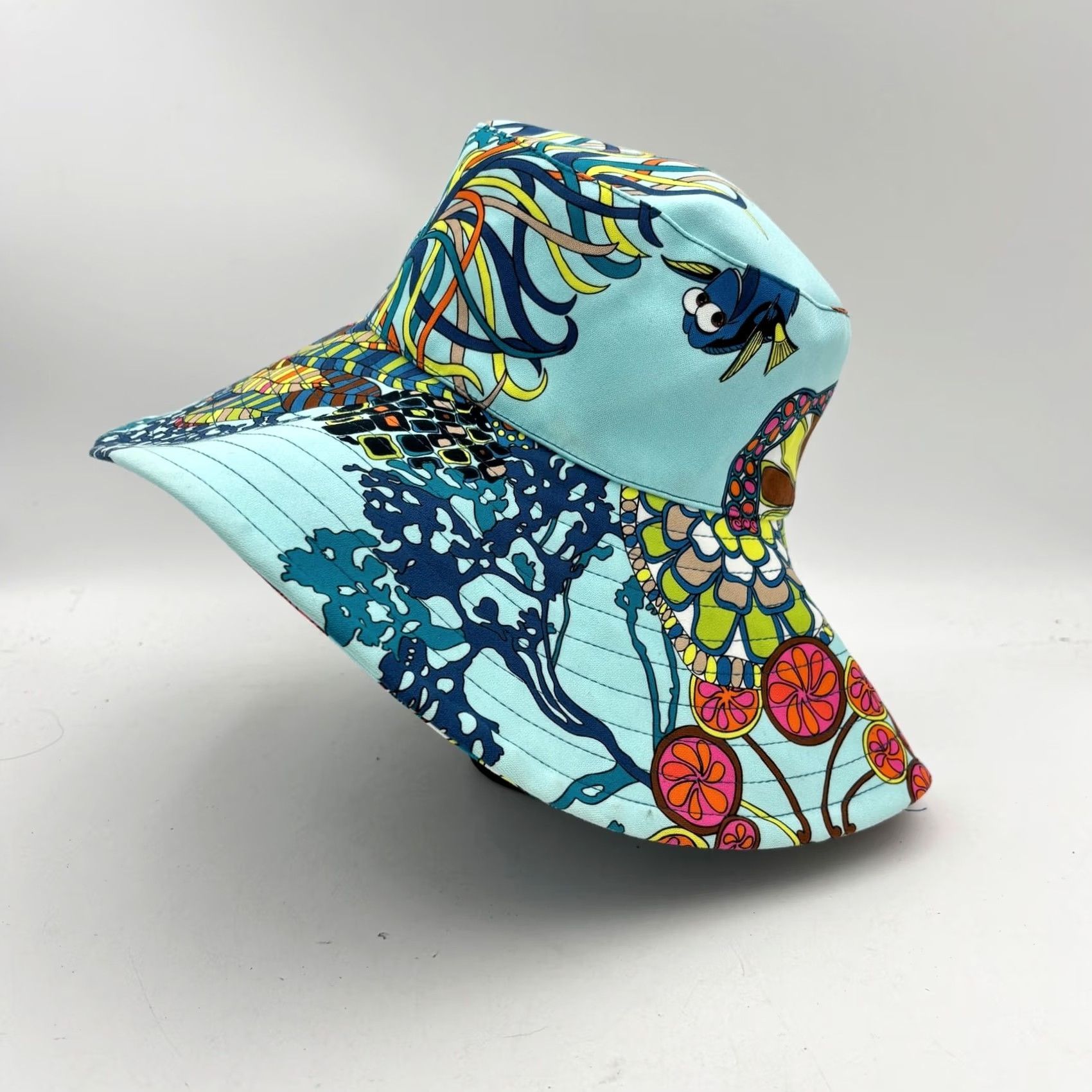 Trina Turk Trina Turk Disney Finding Dory Nemo Sun Hat Wide Brim Beach Vacation Size ONE SIZE - 4 Thumbnail