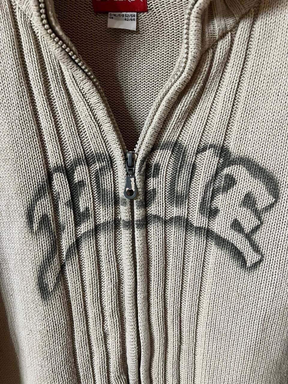 Vintage Avantgarde Graffiti LogoKnit Zipped Sweater ifsixwasnine y2k Size US L / EU 52-54 / 3 - 3 Thumbnail