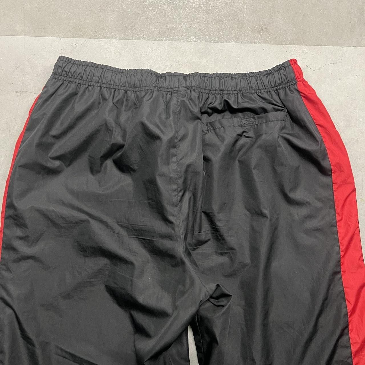 Japanese Brand × Vintage Crazy Vintage Y2K Baggy Black Striped Track pants! Size US 36 / EU 52 - 6 Thumbnail