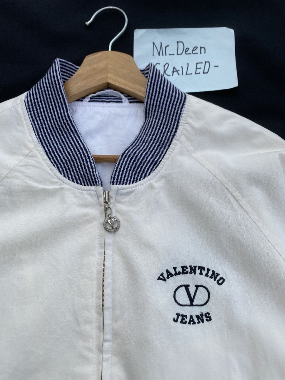 Valentino Rare Vintage Valentino Jeans Big Logo Cotton Jacket Size US M / EU 48-50 / 2 - 12 Thumbnail