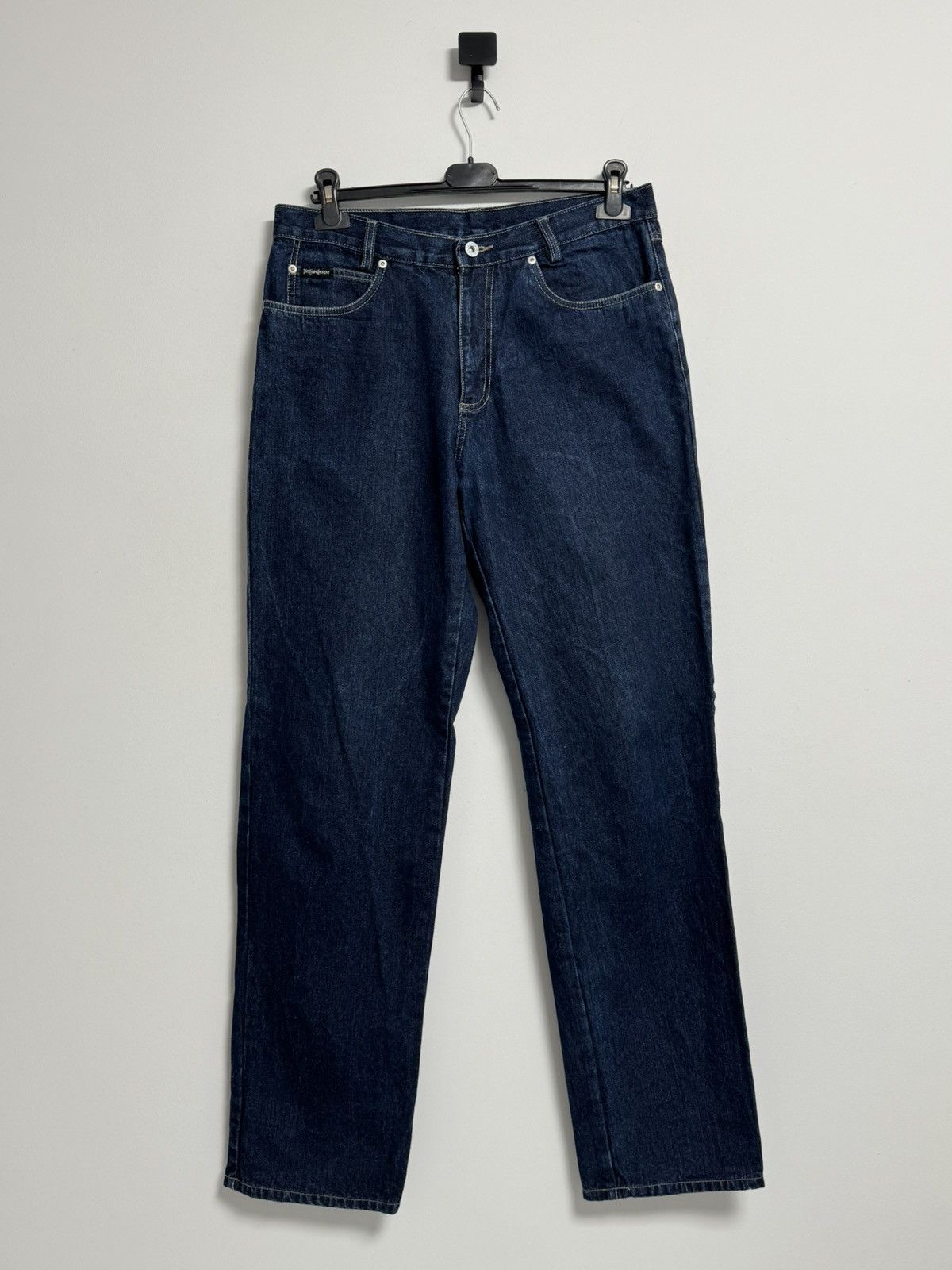 Yves Saint Laurent Vintage Yves Saint Laurent YSL Navy Blue Denim Jeans Pants Size US 32 / EU 48 - 7 Thumbnail
