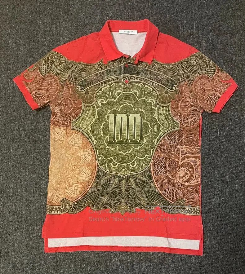 Givenchy Printed Short Sleeve Polo Shirt.