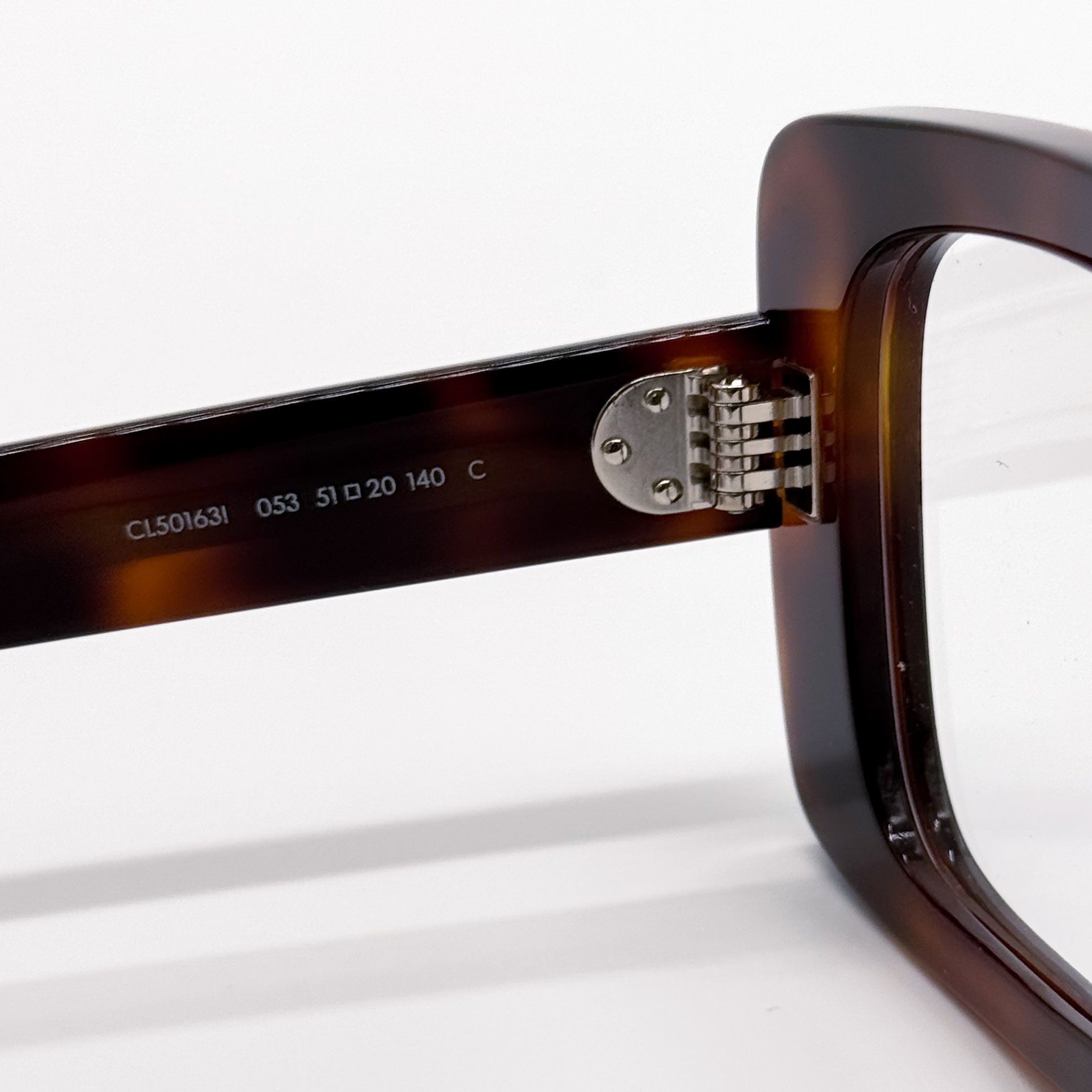 Celine NEW CL50163I 053, SQUARE HAVANA BROWN WOMEN EYEGLASSES CELIN Size ONE SIZE - 8 Thumbnail