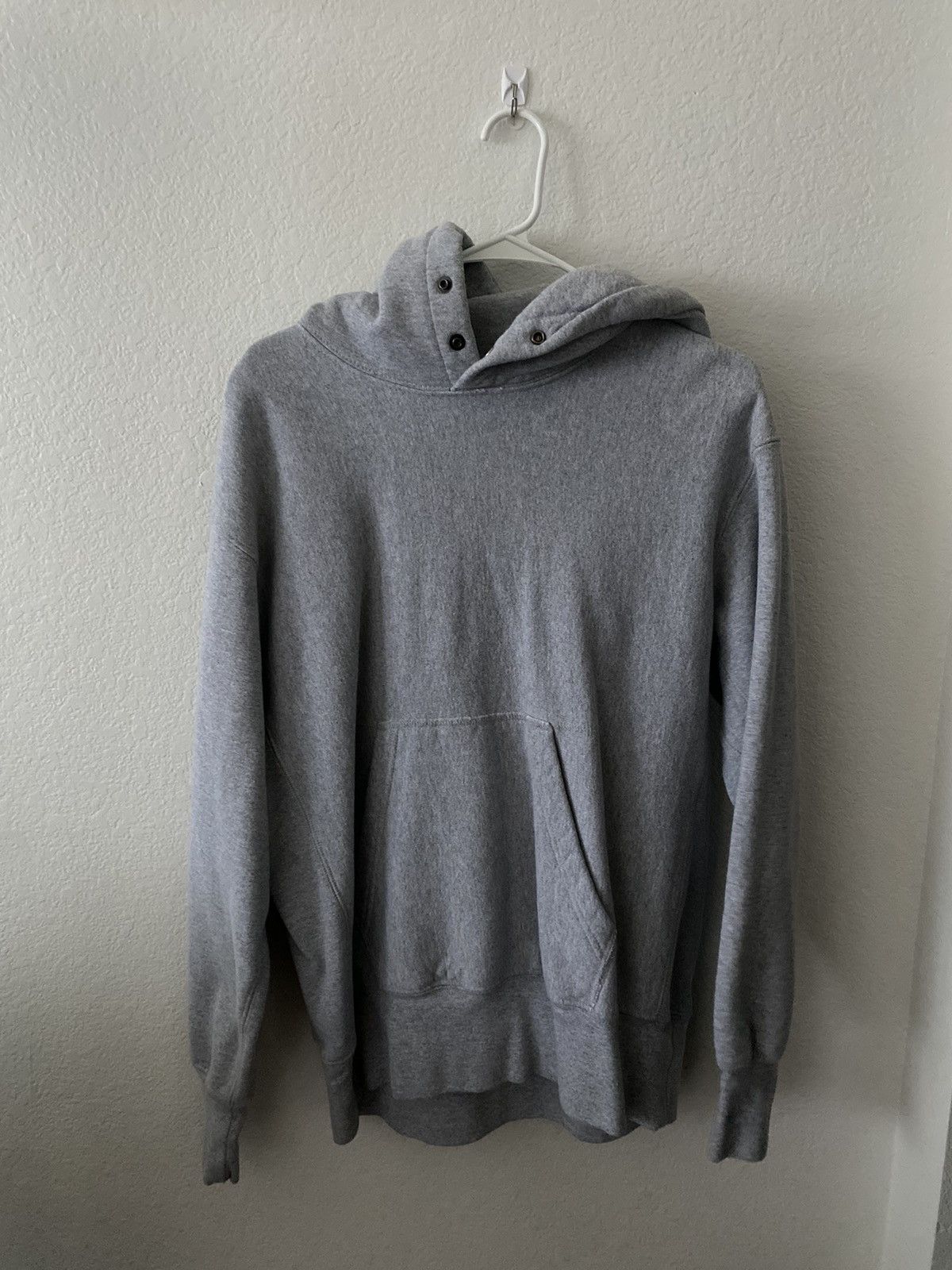 image of Engineered Garments Workaday Utility Popover Hoodie in Grey, Men's (Size Small)