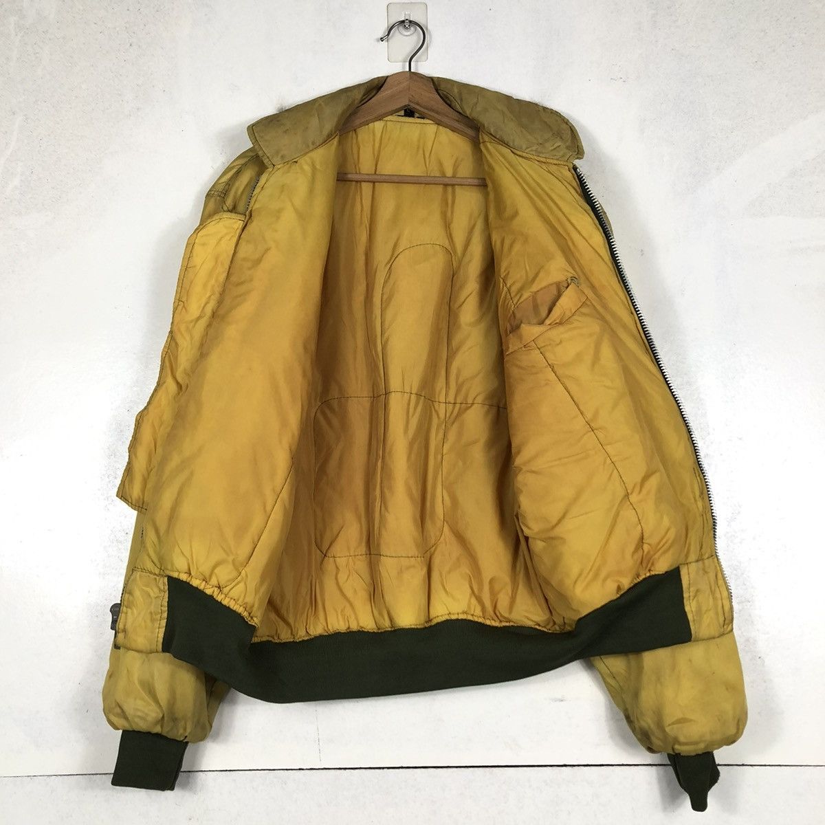 Vintage 📌VINTAGE BOMBER JACKET FLY MILITARY USA FLAG BUZZ RICKSON Size US L / EU 52-54 / 3 - 14 Thumbnail