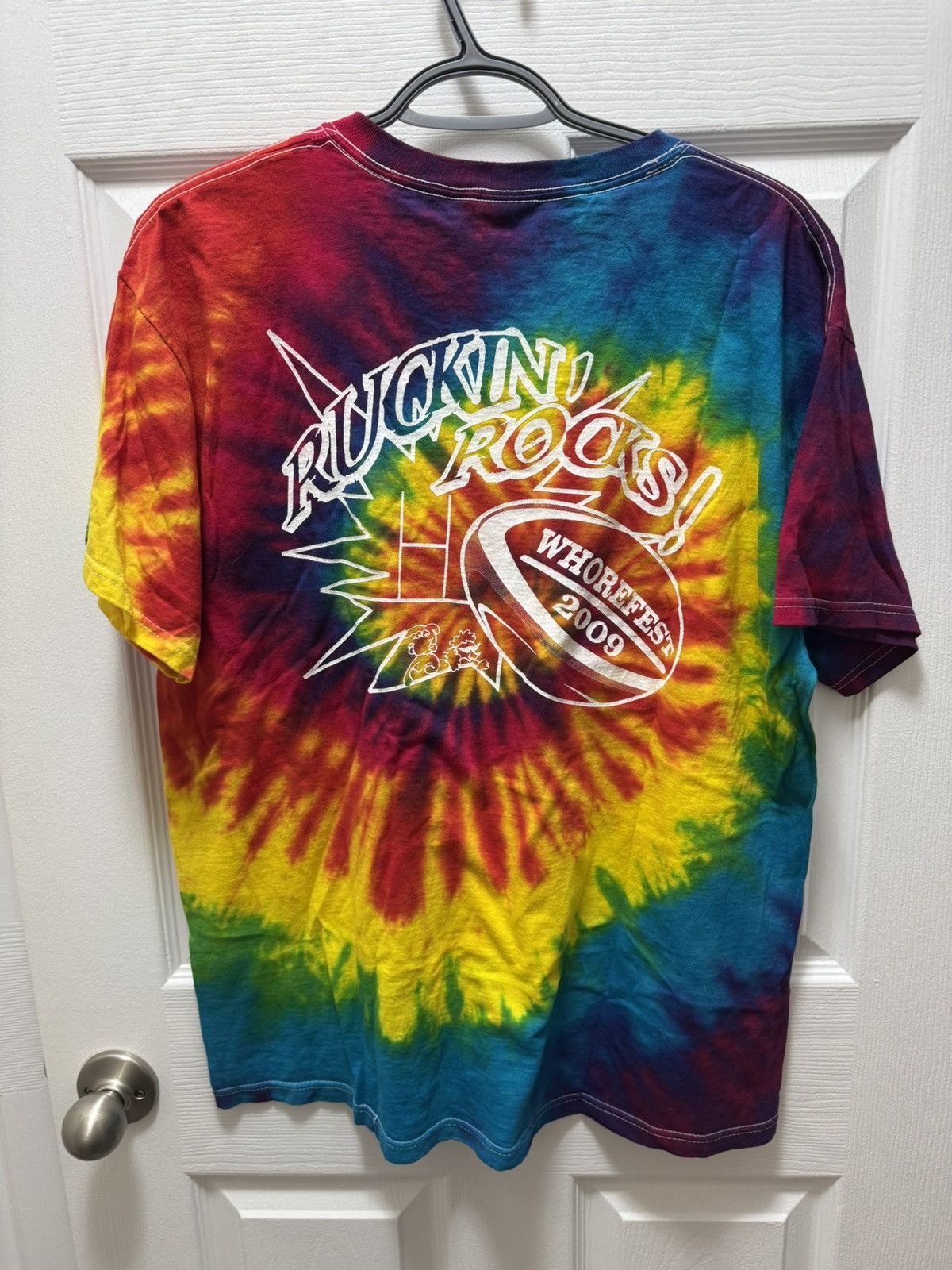 Jerzees Jerzees Whorefest Rugby 2009 Tie Dye Vintage Sport Humor Size US L / EU 52-54 / 3 - 2 Thumbnail