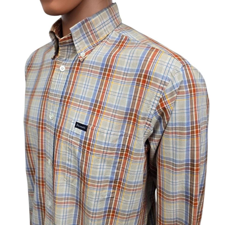 Faconnable FACONNABLE Shirt Men M Classic Multicolor Plaid Button down Size US M / EU 48-50 / 2 - 7 Thumbnail