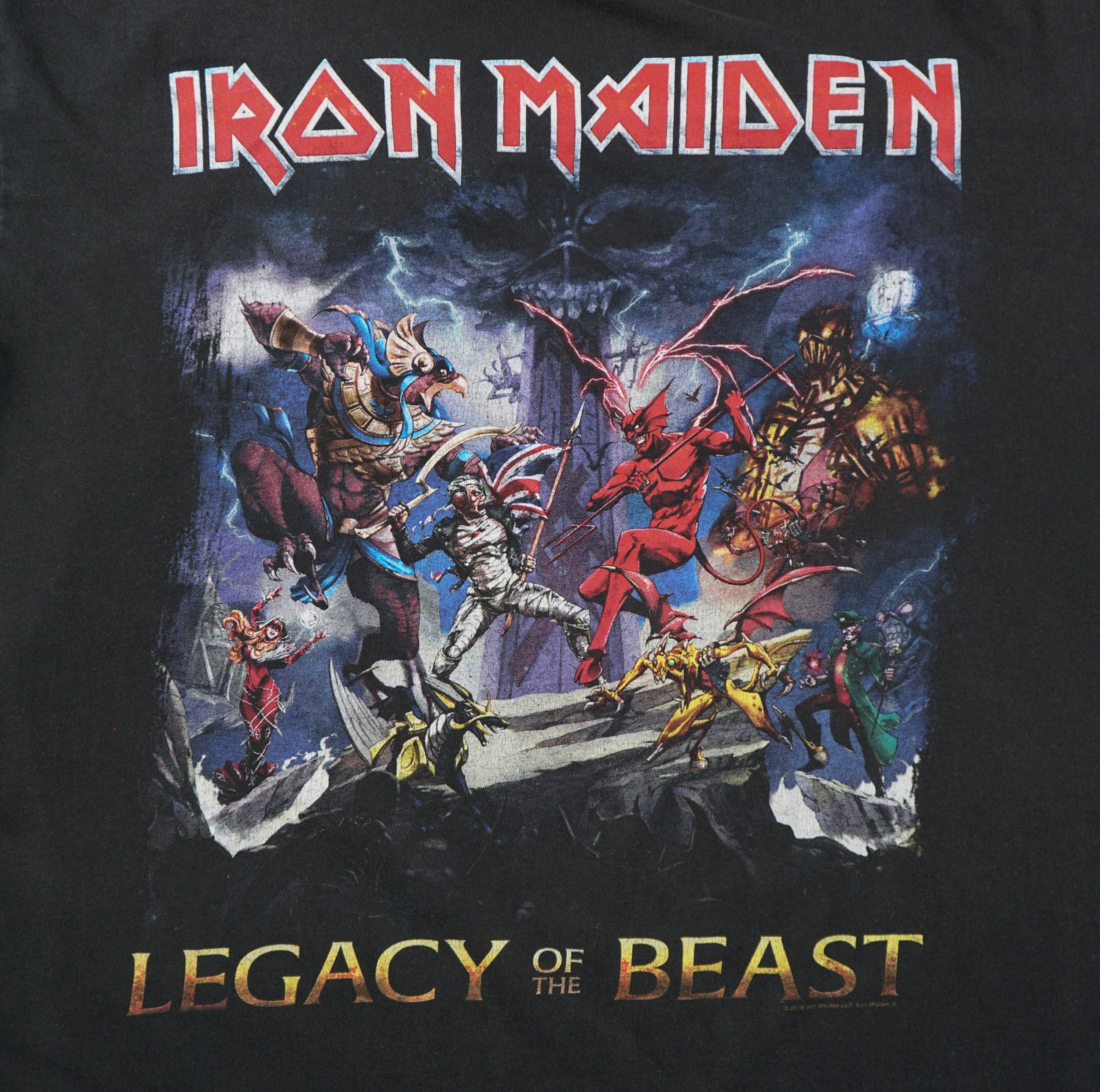 Band Tees × Vintage Vintage 2016 Iron Maiden T-Shirt Legacy Of The Beast Size US XL / EU 56 / 4 - 2 Thumbnail