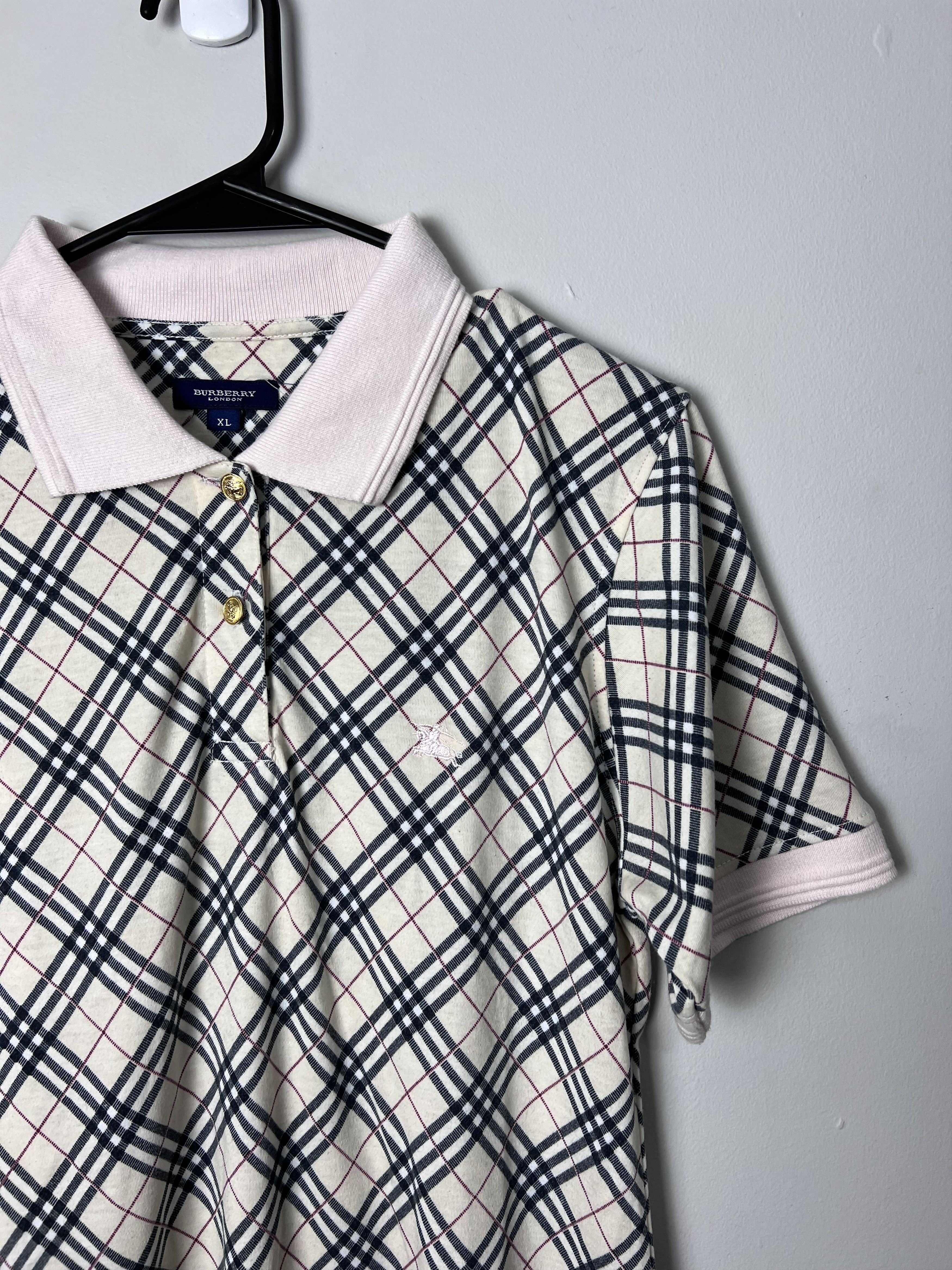 Burberry Burberry Poloshirt Plaid Size XL / US 12-14 / IT 48-50 - 2 Thumbnail