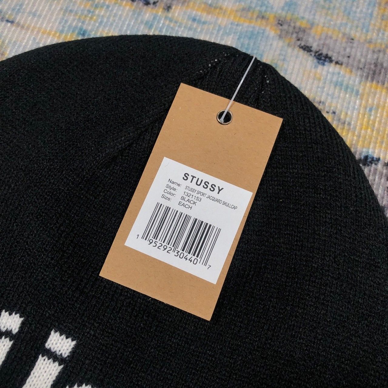 Stussy × Vintage Stussy Sport Jacquard Skullcap Beanie Size ONE SIZE - 5 Thumbnail