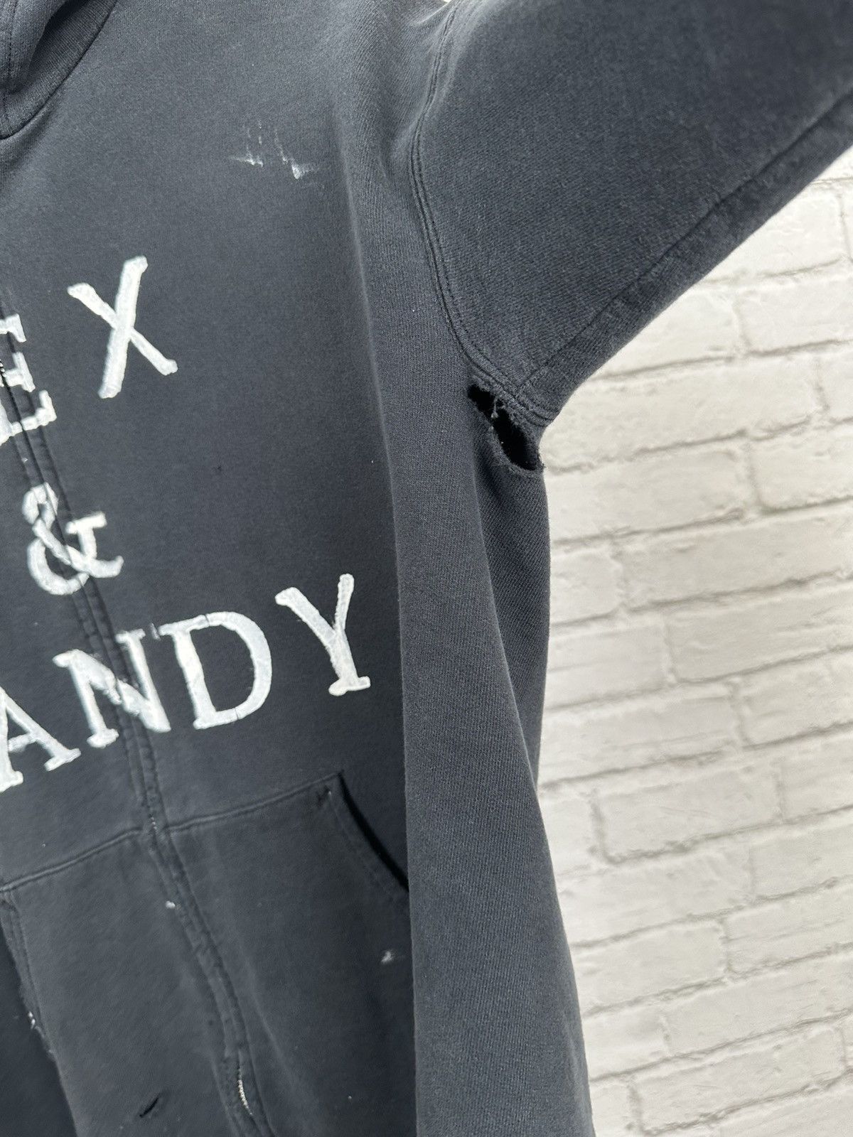 Hanes (S) SEX & CANDY THRASHED Vintage Zip Up Hanes Hoodie Size US S / EU 44-46 / 1 - 8 Thumbnail