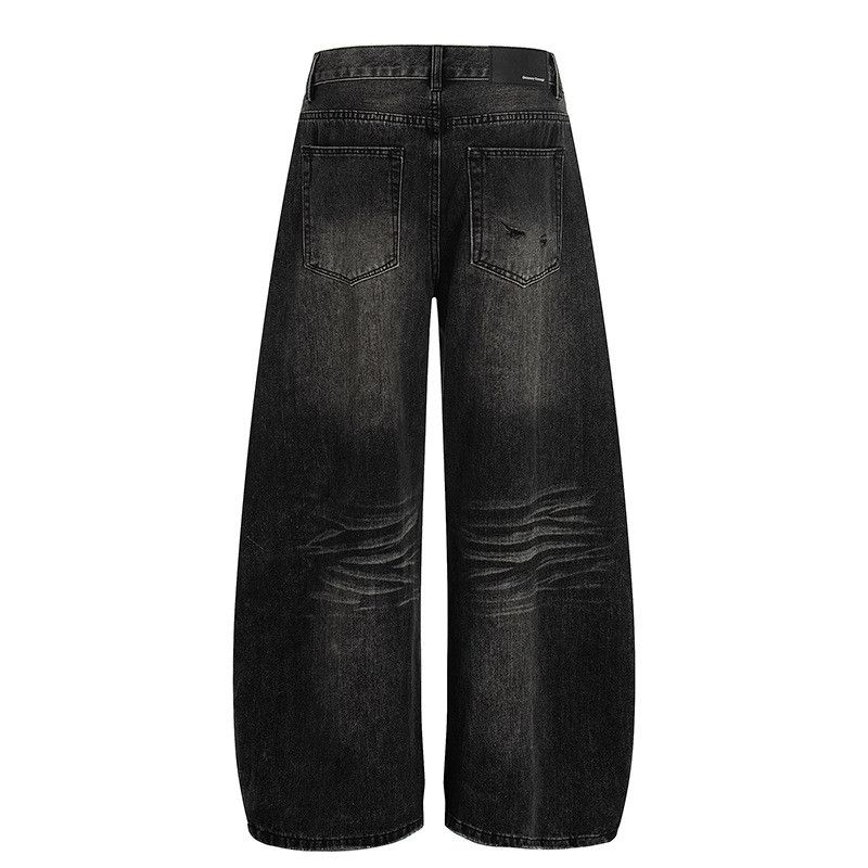 Vintage American retro washed distressed jeans for men Size US 32 / EU 48 - 2 Thumbnail