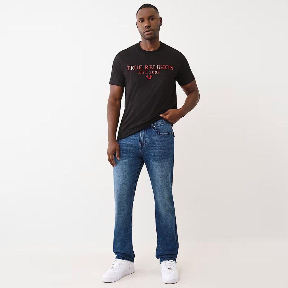 True Religion NWT New $159 True Religion Ricky Straight Leg Flap Pockets Size US 30 / EU 46 - 1 Thumbnail