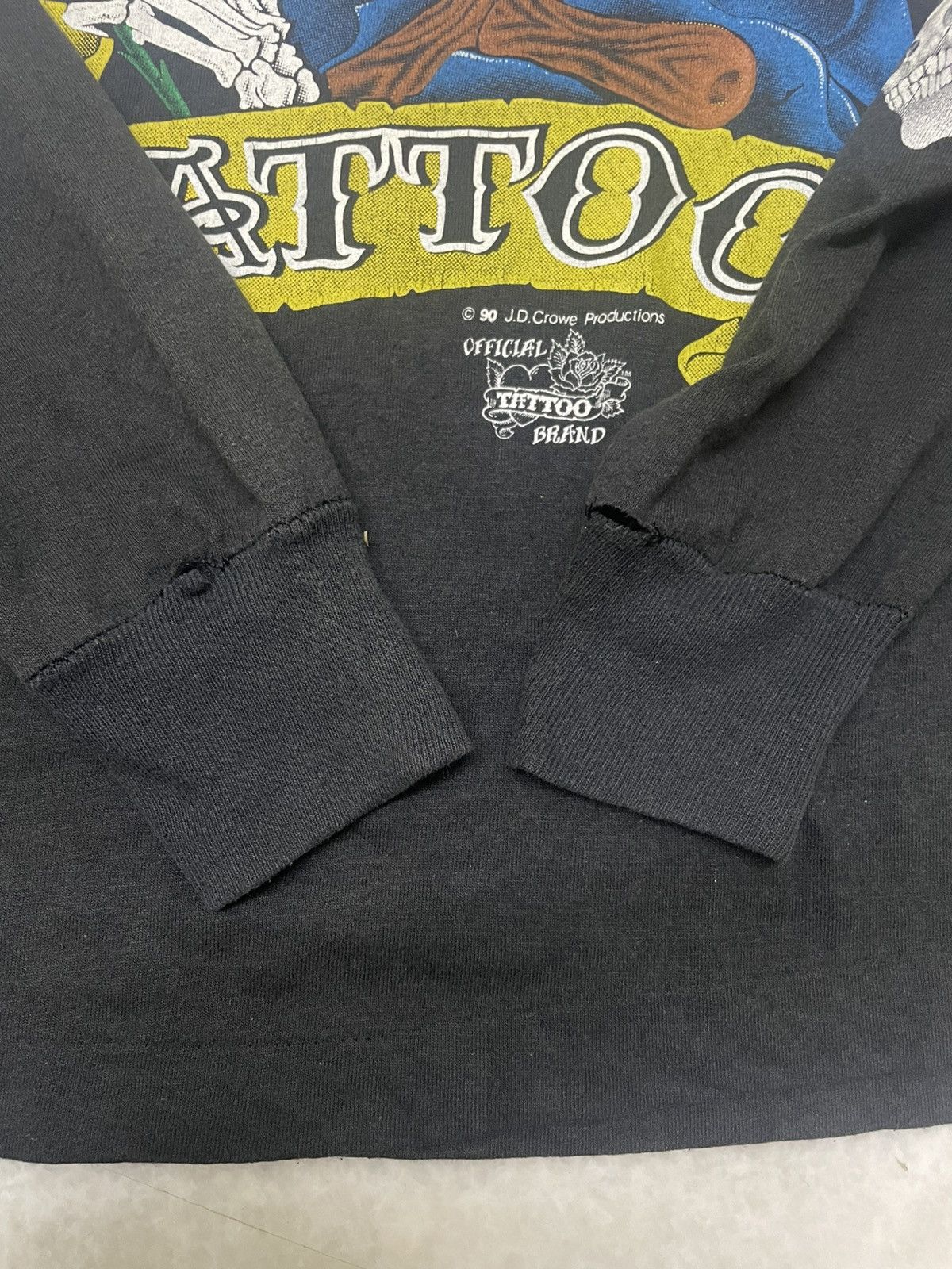 Other × Vintage Vintage 1990 Tattoo J.D Crowe Longsleeve Tee Size US L / EU 52-54 / 3 - 7 Thumbnail