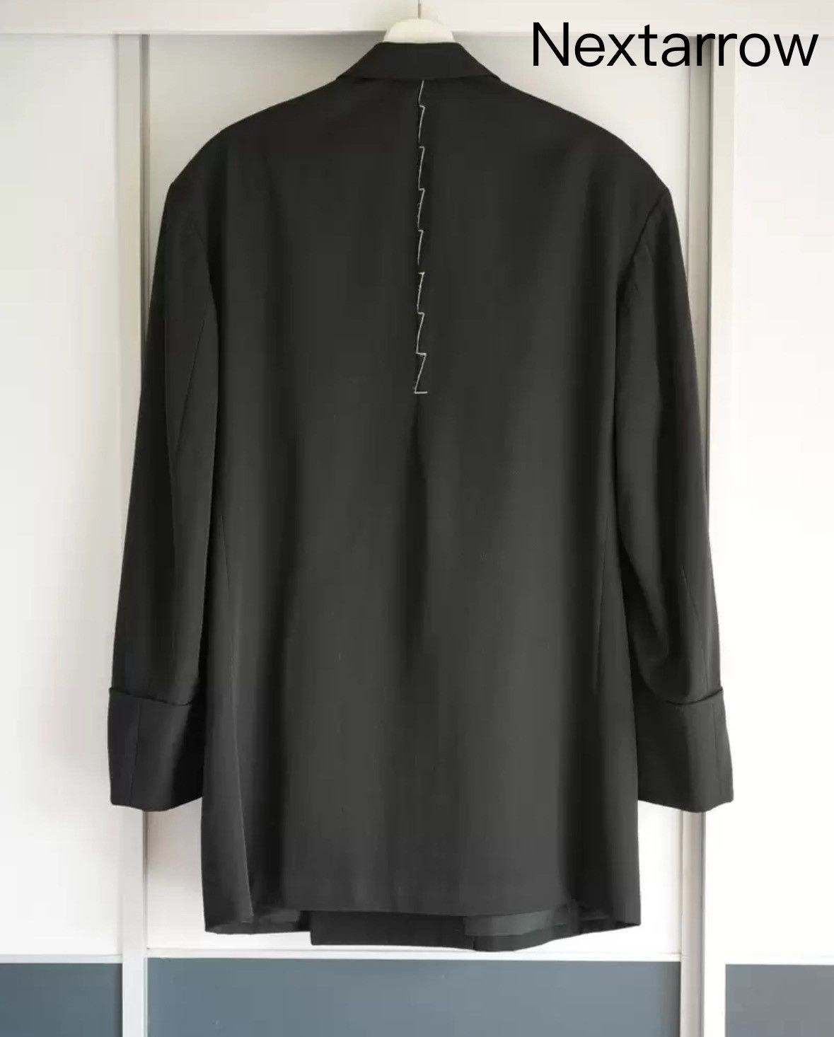 Yohji Yamamoto Yohji Yamamoto 98aw white button hand sewn open thread suit Size US S / EU 44-46 / 1 - 2 Thumbnail