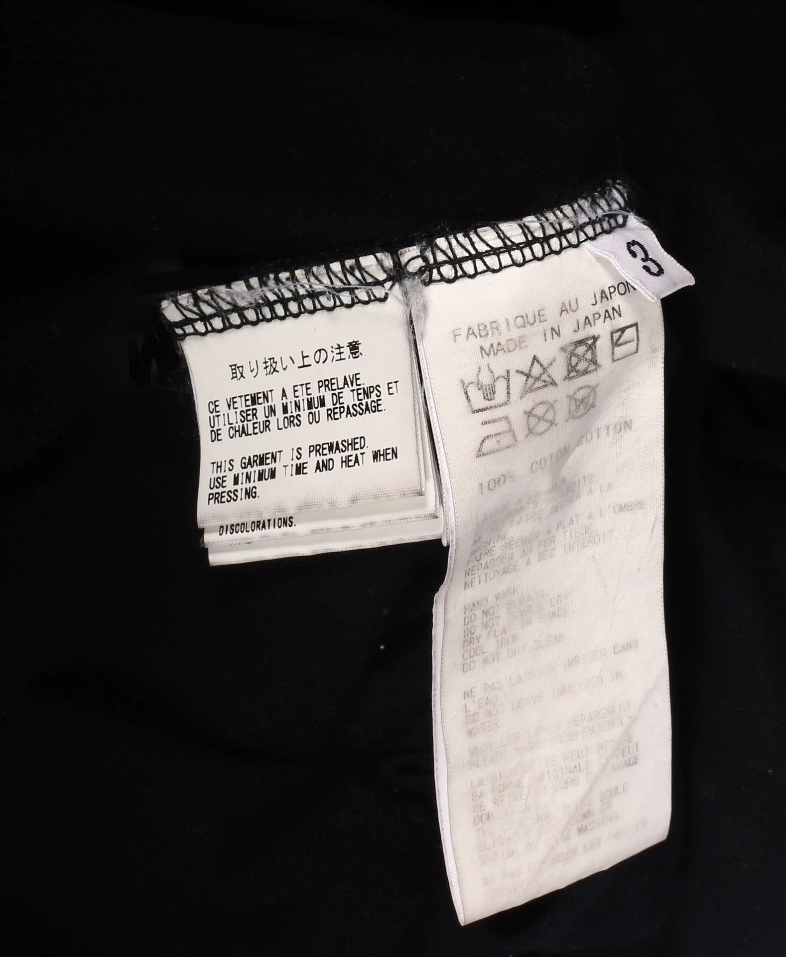 Yohji Yamamoto Yohji Yamamoto P.H. LS T-Shirt Back Discharge Slogan 3 Size US L / EU 52-54 / 3 - 5 Thumbnail