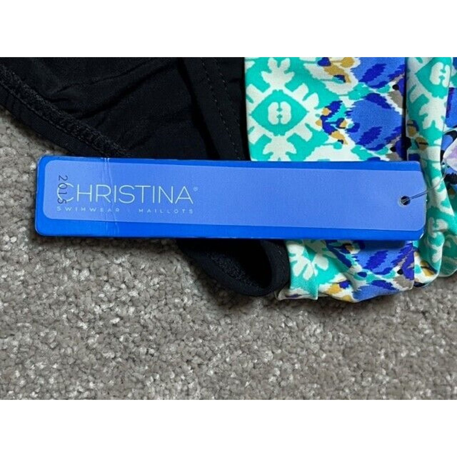 Other Christina Bikini Swim Bottom Womens 16 Aztec Fold Over Black Size XXL / US 16-18 / IT 52-54 - 7 Thumbnail