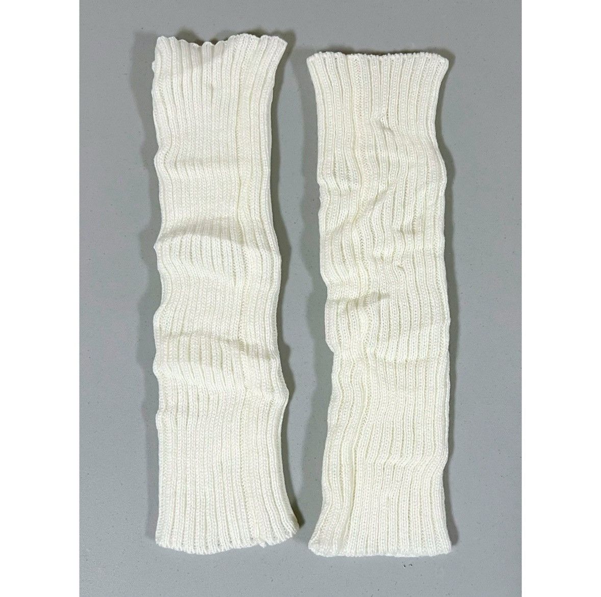 Vintage White Knit Leg Warmers 🤍 #winter #knit #legwarmers #kawaii Size ONE SIZE - 3 Thumbnail
