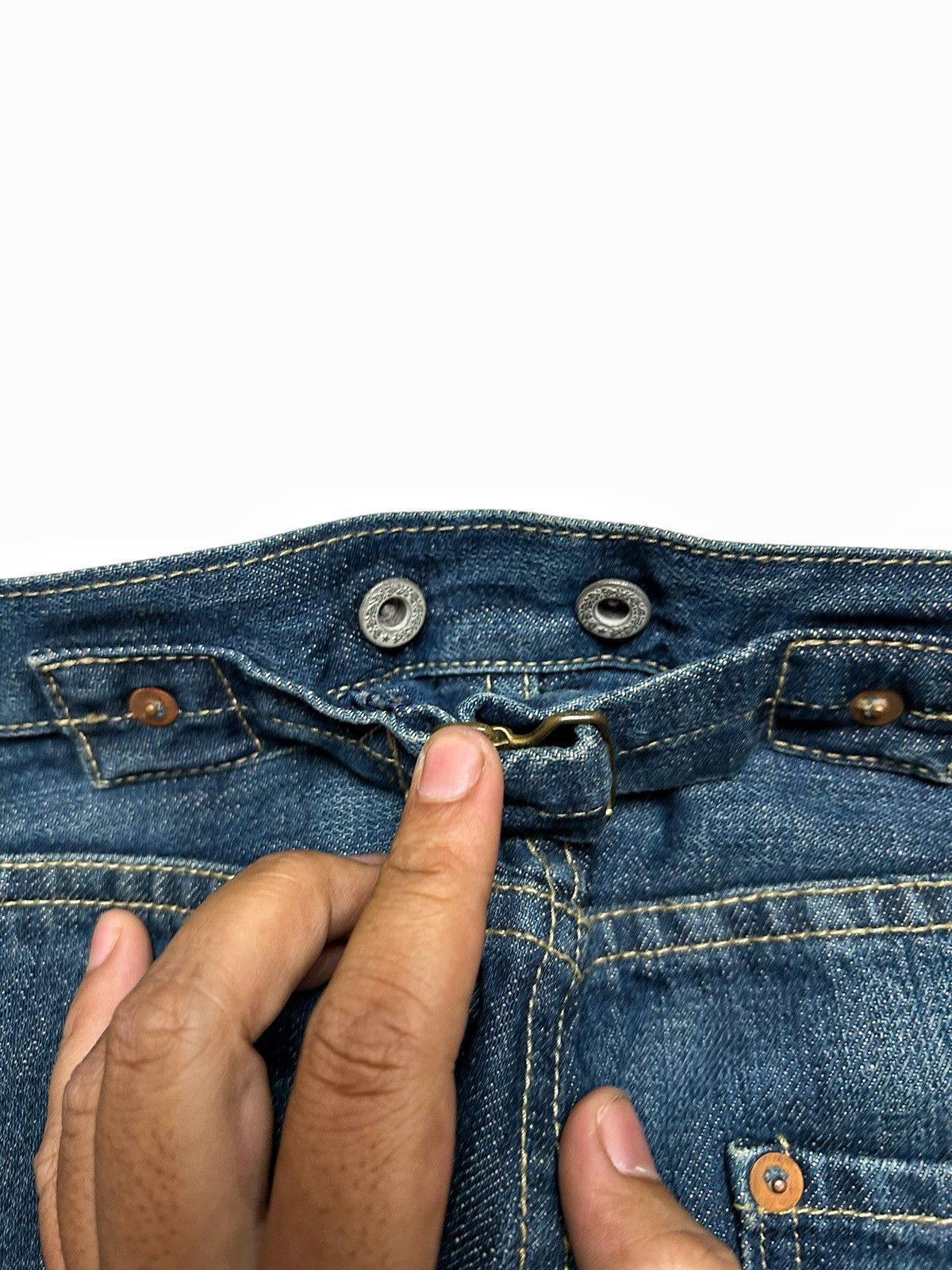 Japanese Brand × Vintage Japanese Brand Repro Denim Pants Lot 1886 Selvedge Pants Size US 34 / EU 50 - 8 Thumbnail