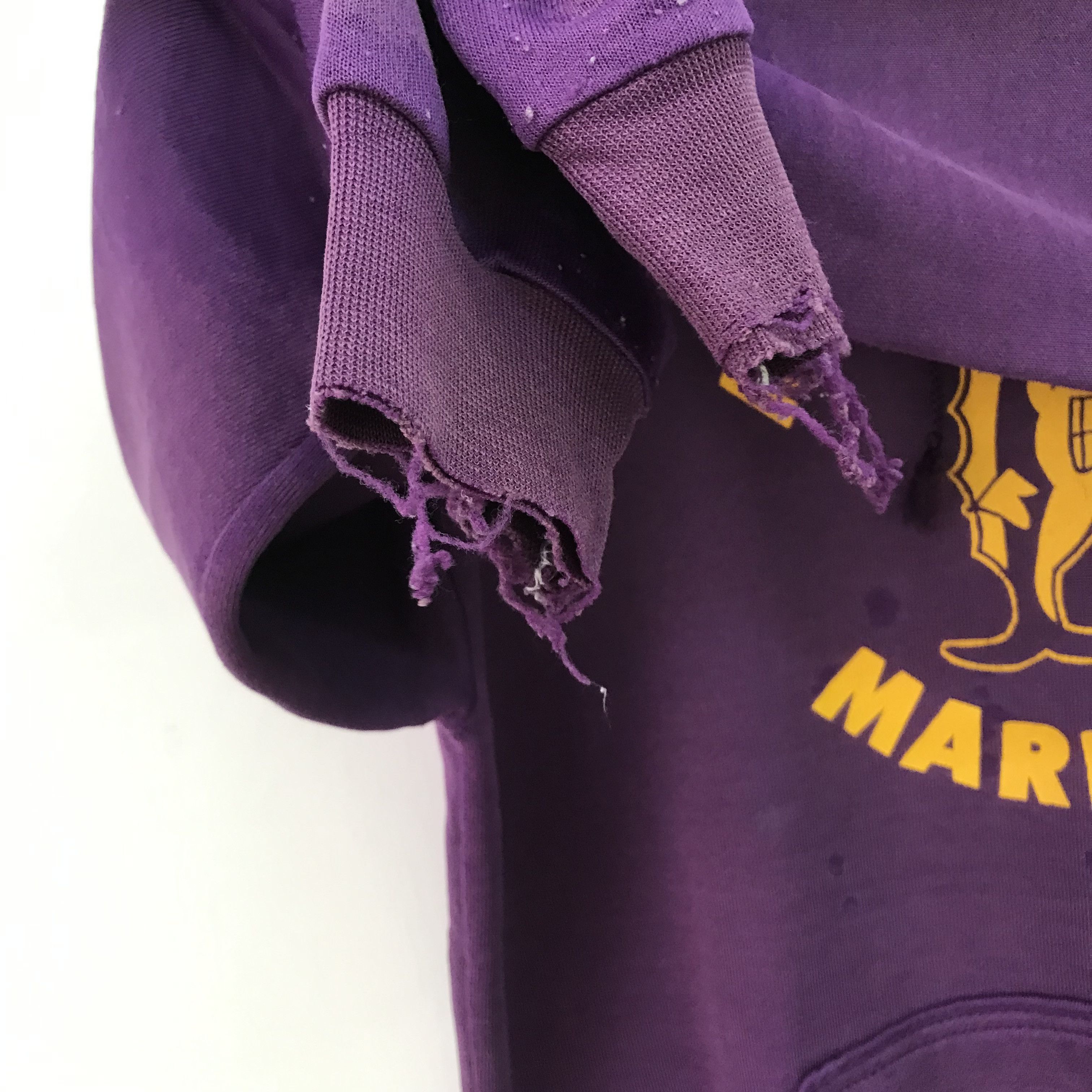 Japanese Brand Vintage 90s Distressed Mannheim Marlins Purple - 449 Size US L / EU 52-54 / 3 - 5 Thumbnail