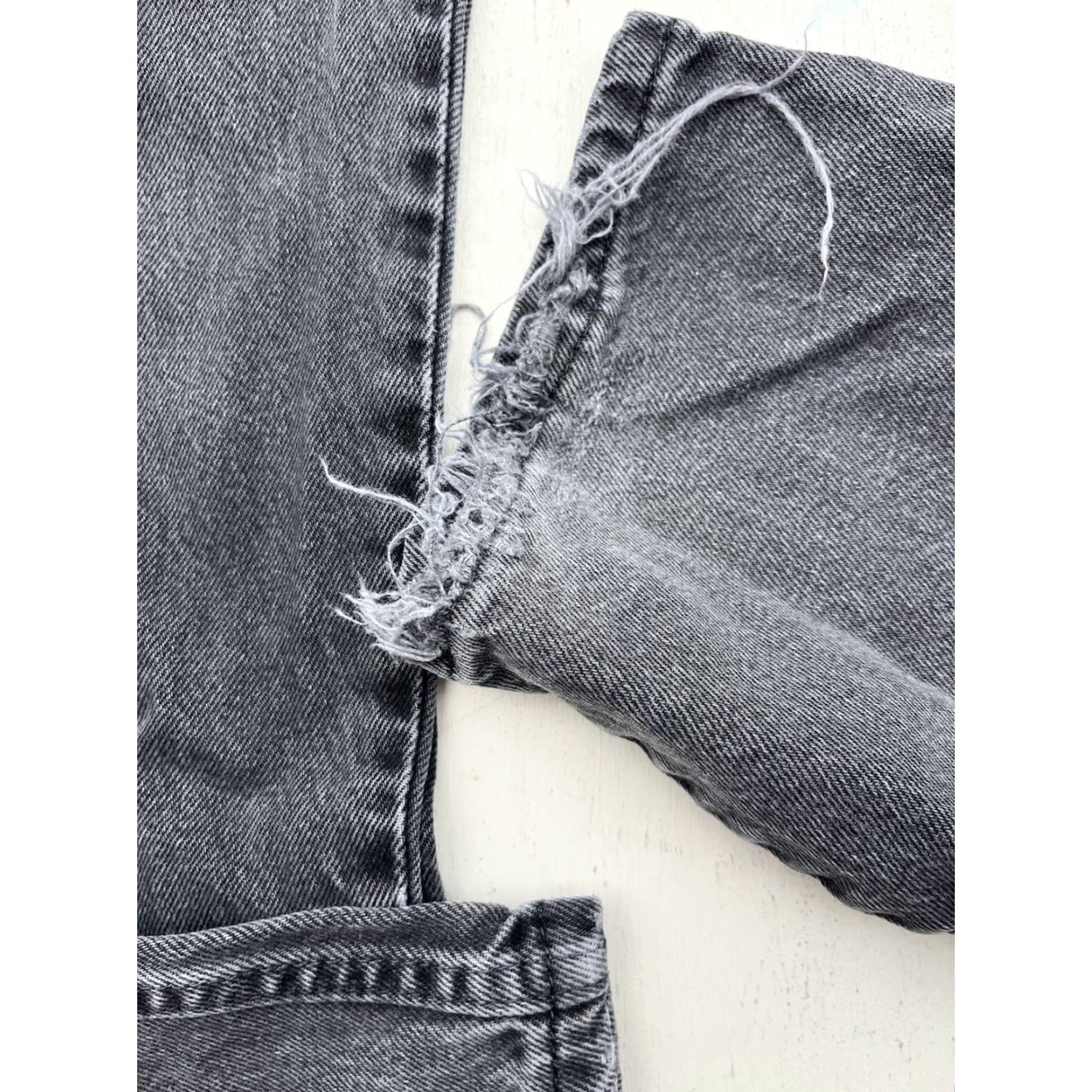 Vintage Rustler Jeans Black Slim 34x34 Denim 5-Pocket Cowboy Western Work Distressed HOLES Men Slim Straight Vintage No Size US 34 / EU 50 - 6 Thumbnail
