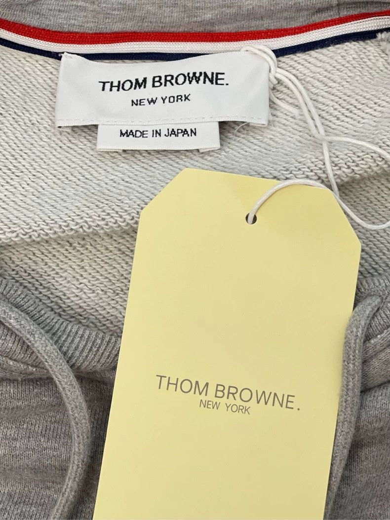Thom Browne Thom browne Gray four-striped zipper jacket 2504-Nextarrow Size US S / EU 44-46 / 1 - 7 Thumbnail
