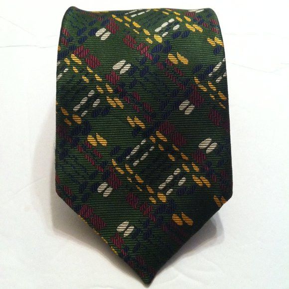 Hickey Freeman HICKEY FREEMAN MEN'S NEW GREEN 100%SILK TIE WIDTH: 3 7/8" Size ONE SIZE - 1 Thumbnail