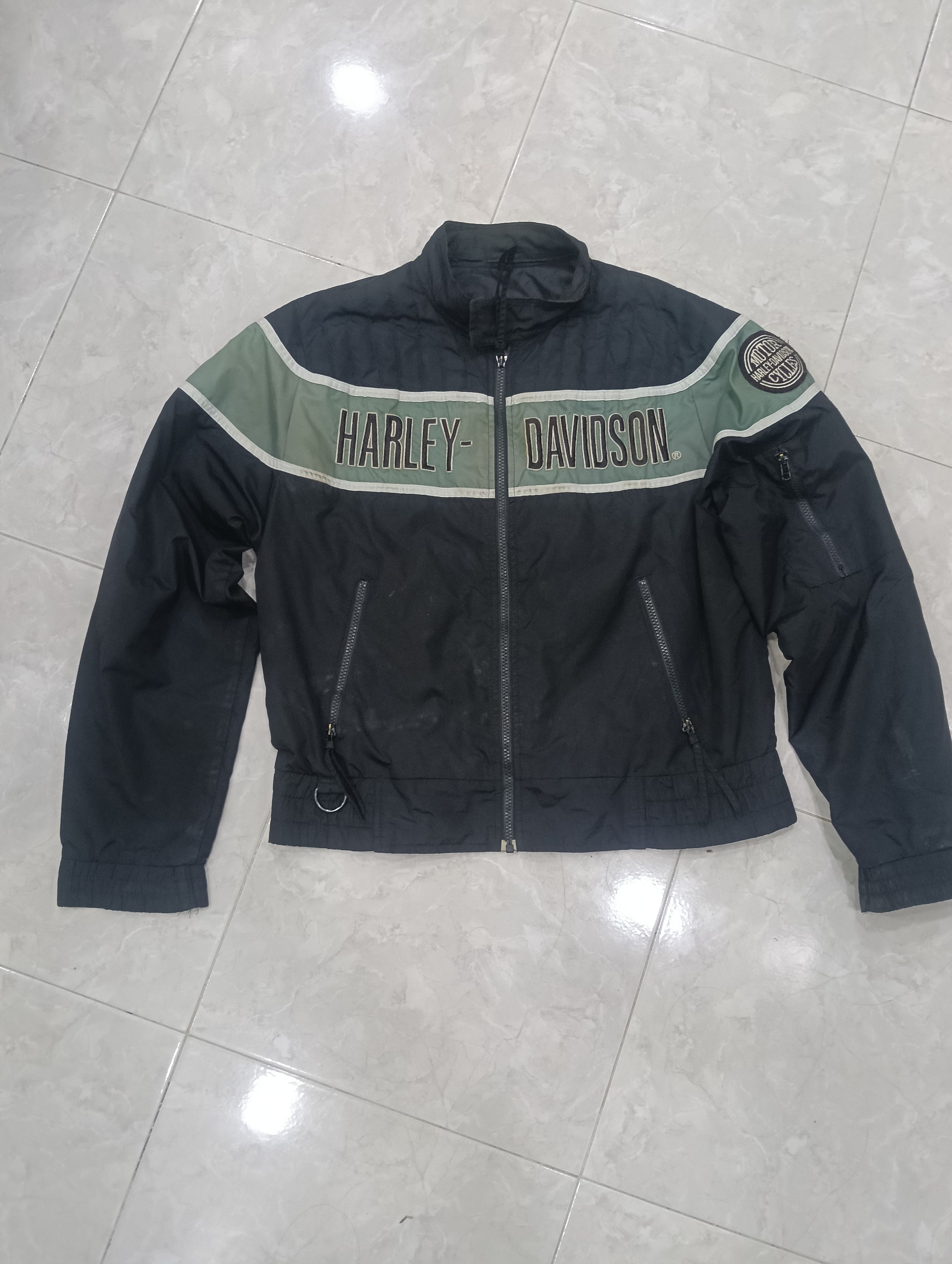Harley Davidson Vintage Harley Davidson Bomber Jacket Size US XL / EU 56 / 4 - 1 Thumbnail