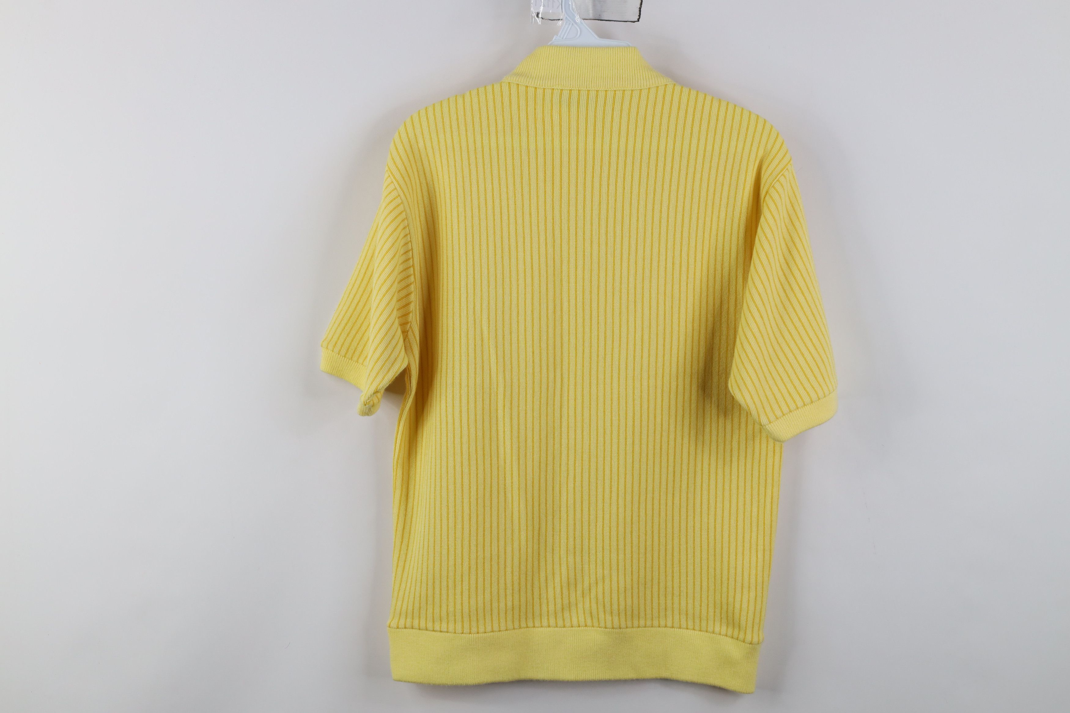 Vintage Vintage 50s Streetwear Short Sleeve Ringer Mock Neck Sweater Size US S / EU 44-46 / 1 - 12 Thumbnail