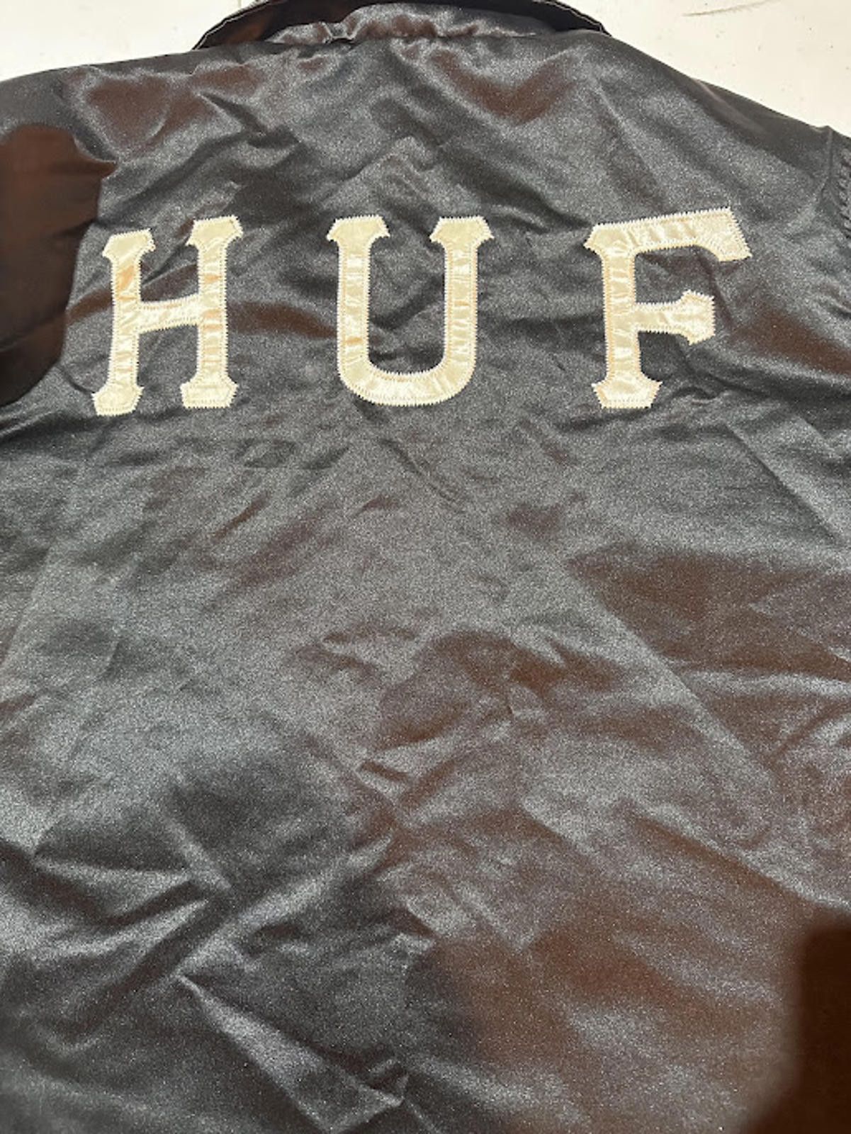 Huf HUF Satin Varsity Coach Jacket Chenille Lettering Medium Size US M / EU 48-50 / 2 - 4 Thumbnail