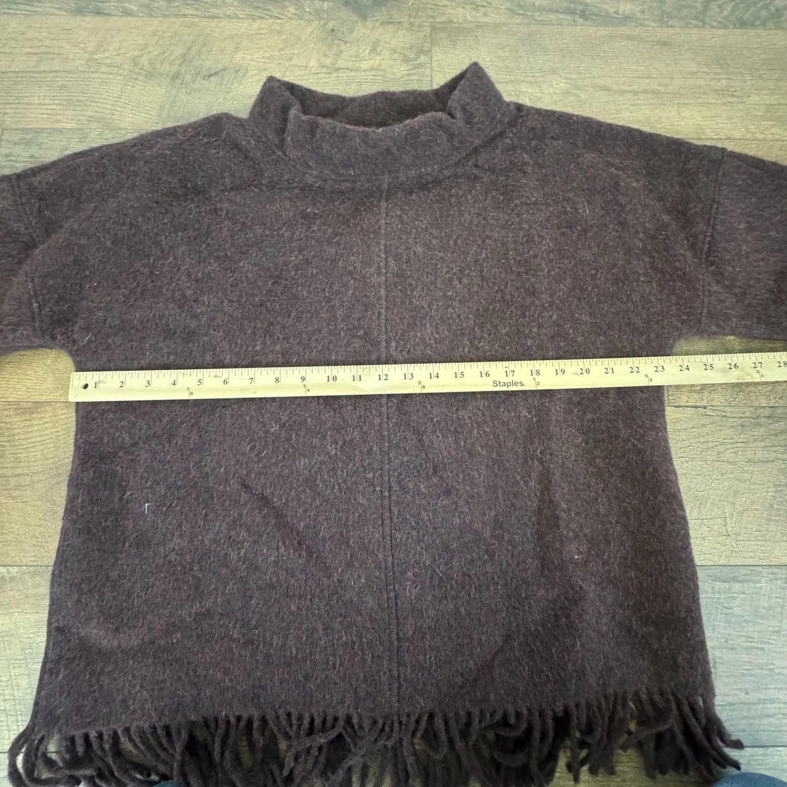 J.Crew Vintage J. Crew Wool Sweater Maroon/Purple Pullover Sz MED Size M / US 6-8 / IT 42-44 - 10 Thumbnail