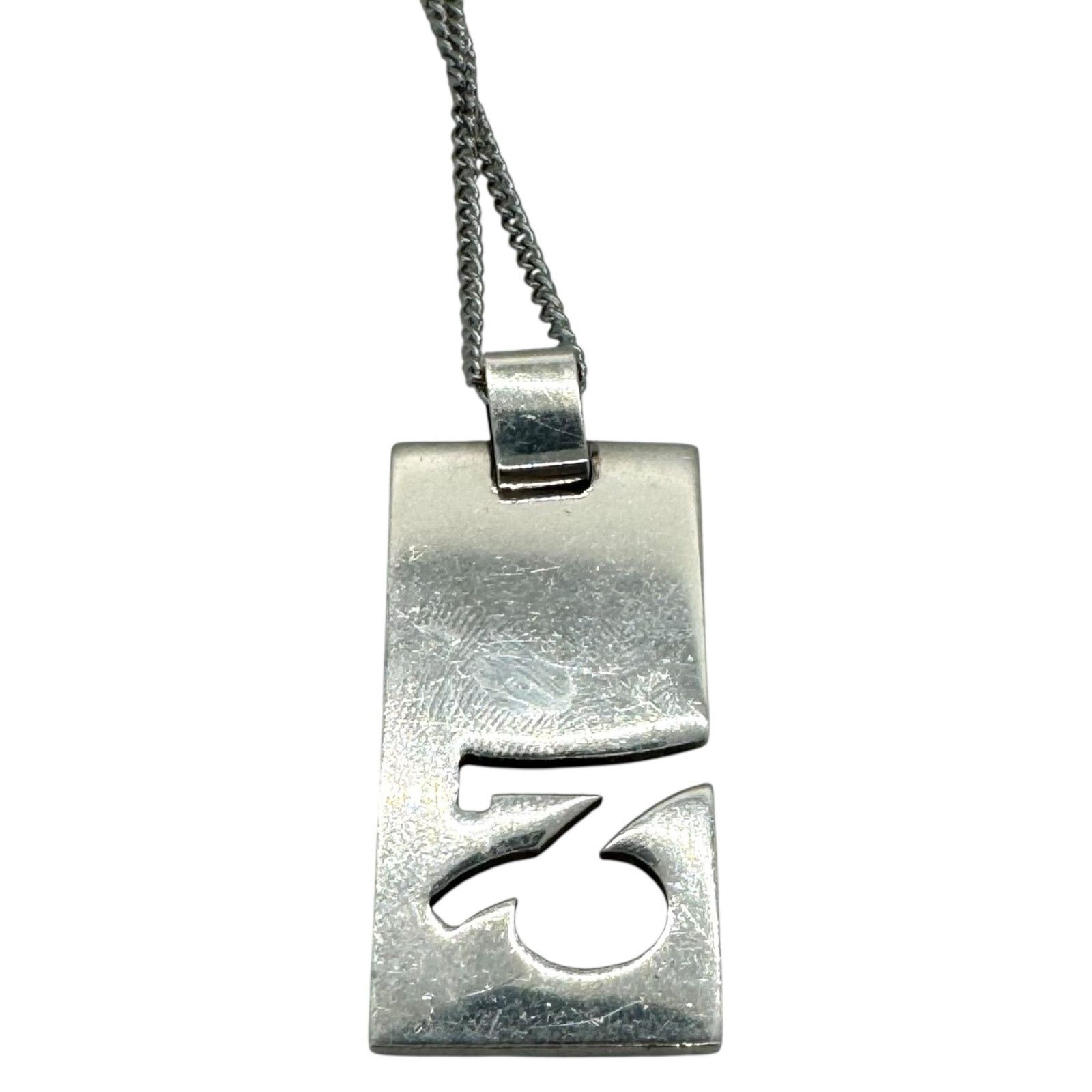 Gucci Gucci Capricorn Sterling Silver Plate Necklace Size ONE SIZE - 4 Thumbnail