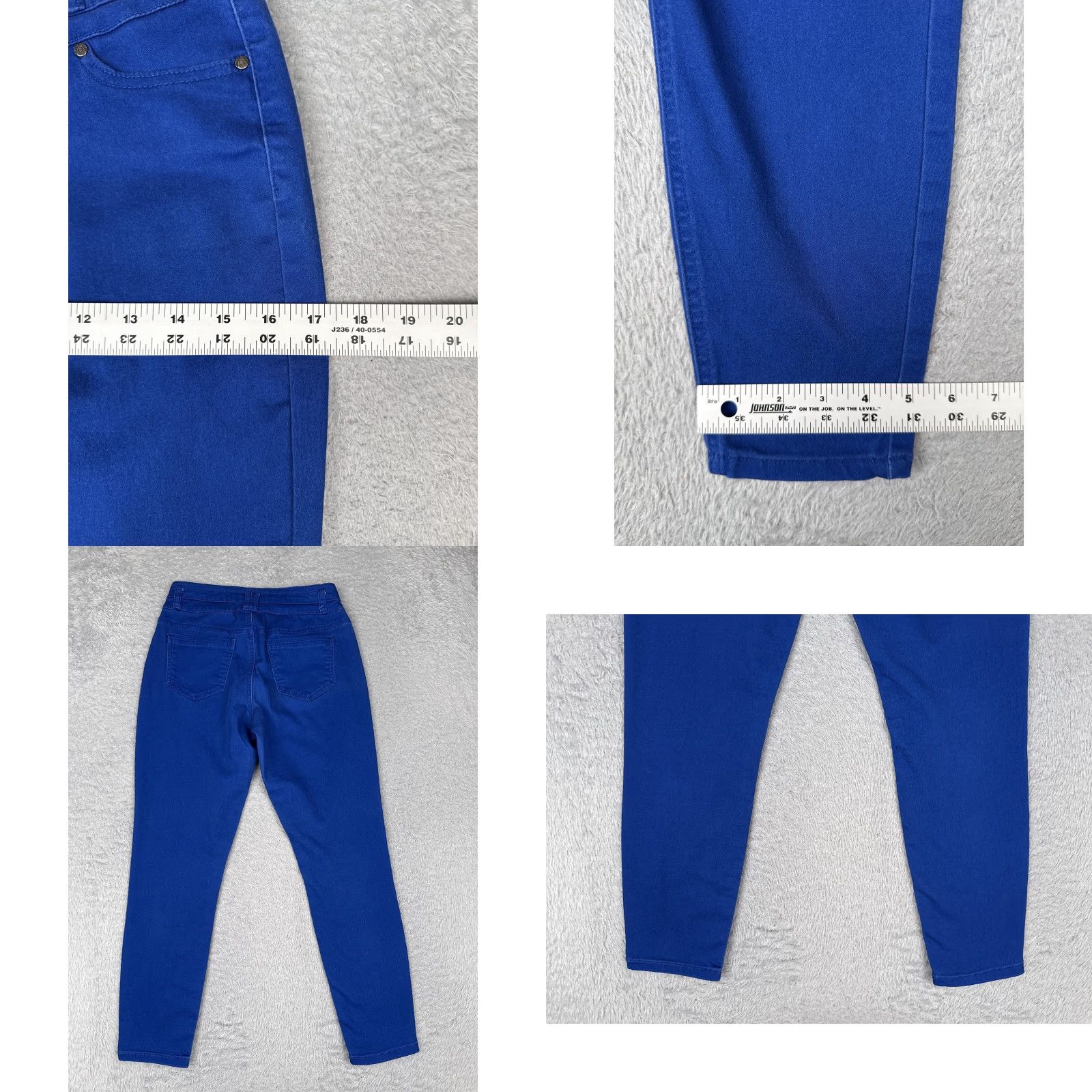 Denime Blue Spice Jeans Womens Juniors 3 Blue Skinny Mid Rise Stretch Denim Medium Wash Size 26" / US 2 / IT 38 - 9 Thumbnail