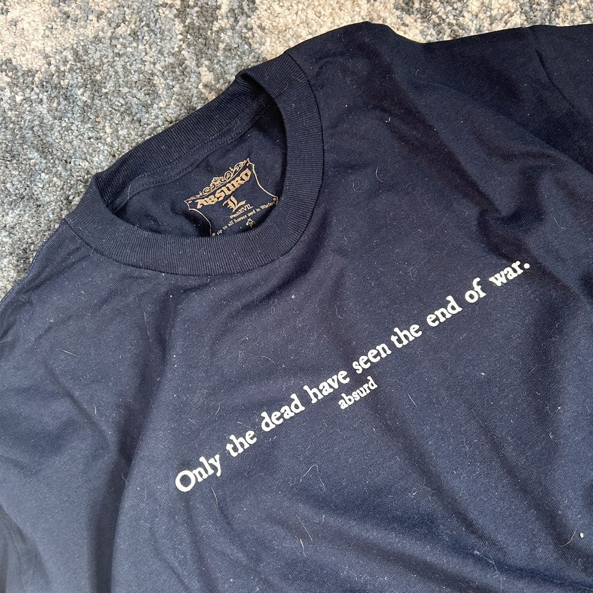 Absurd 2020 mediEVIL “Only the dead have seen the end of war” tee Size US L / EU 52-54 / 3 - 2 Thumbnail