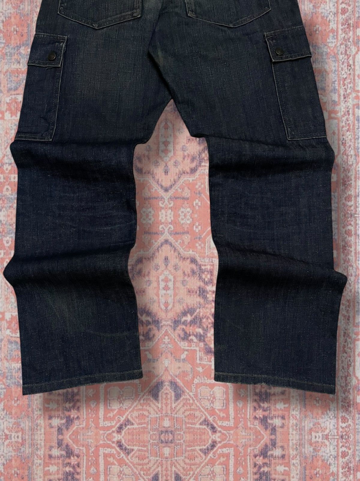 Japanese Brand Vintage Designer Japan Back Number Indigo Distressed Denim Size US 32 / EU 48 - 10 Thumbnail