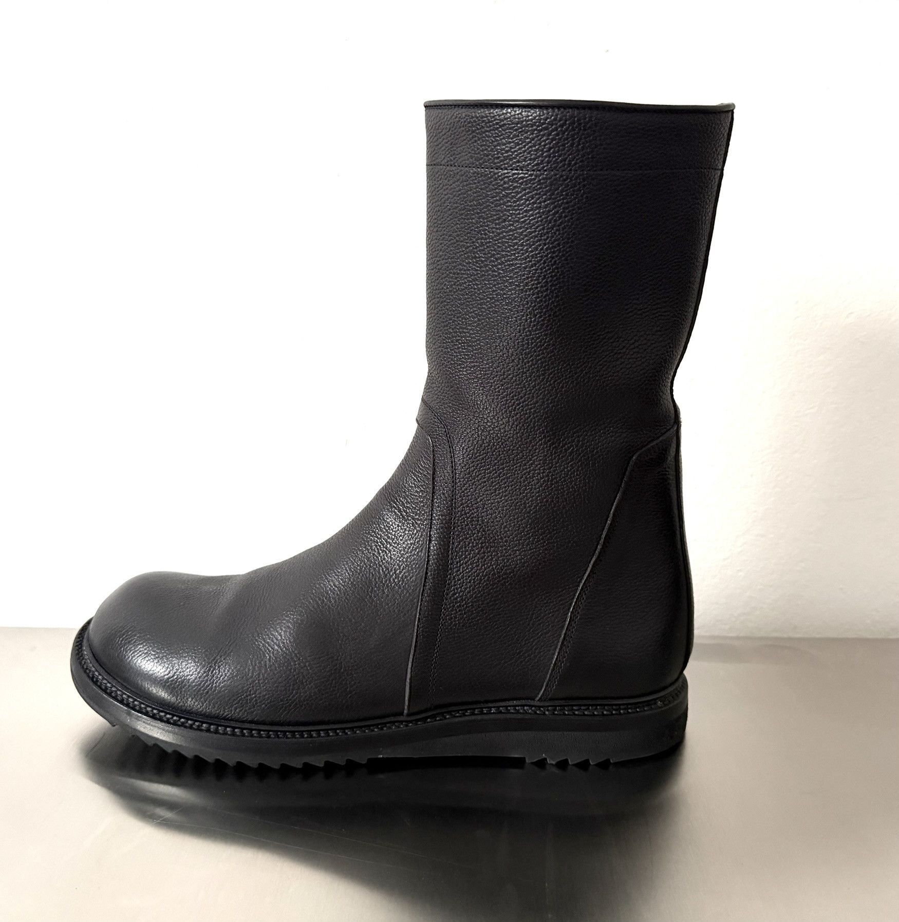 Rick Owens Rick Owens Black Leather Zip Boots EU44 / UK10 Size US 11 / EU 44 - 4 Thumbnail