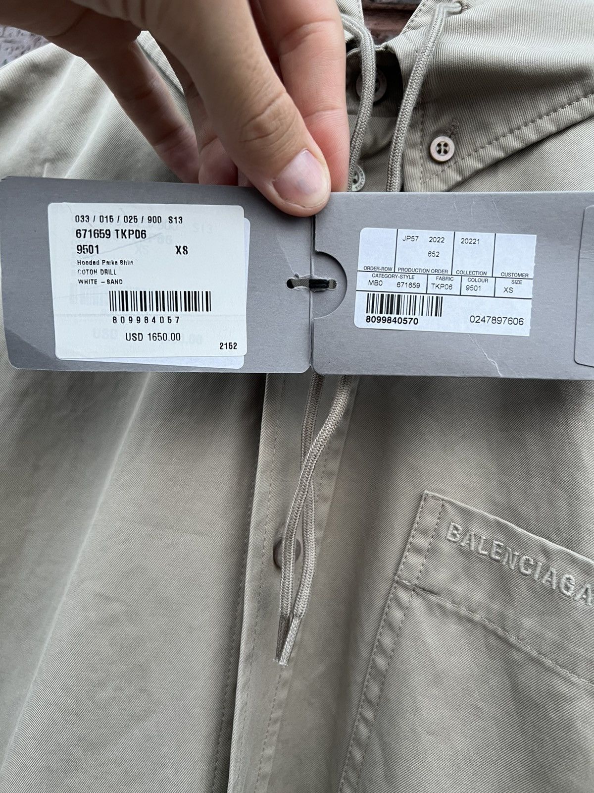 Balenciaga Balenciaga Khaki Military Shirt Parka Size US L / EU 52-54 / 3 - 11 Thumbnail