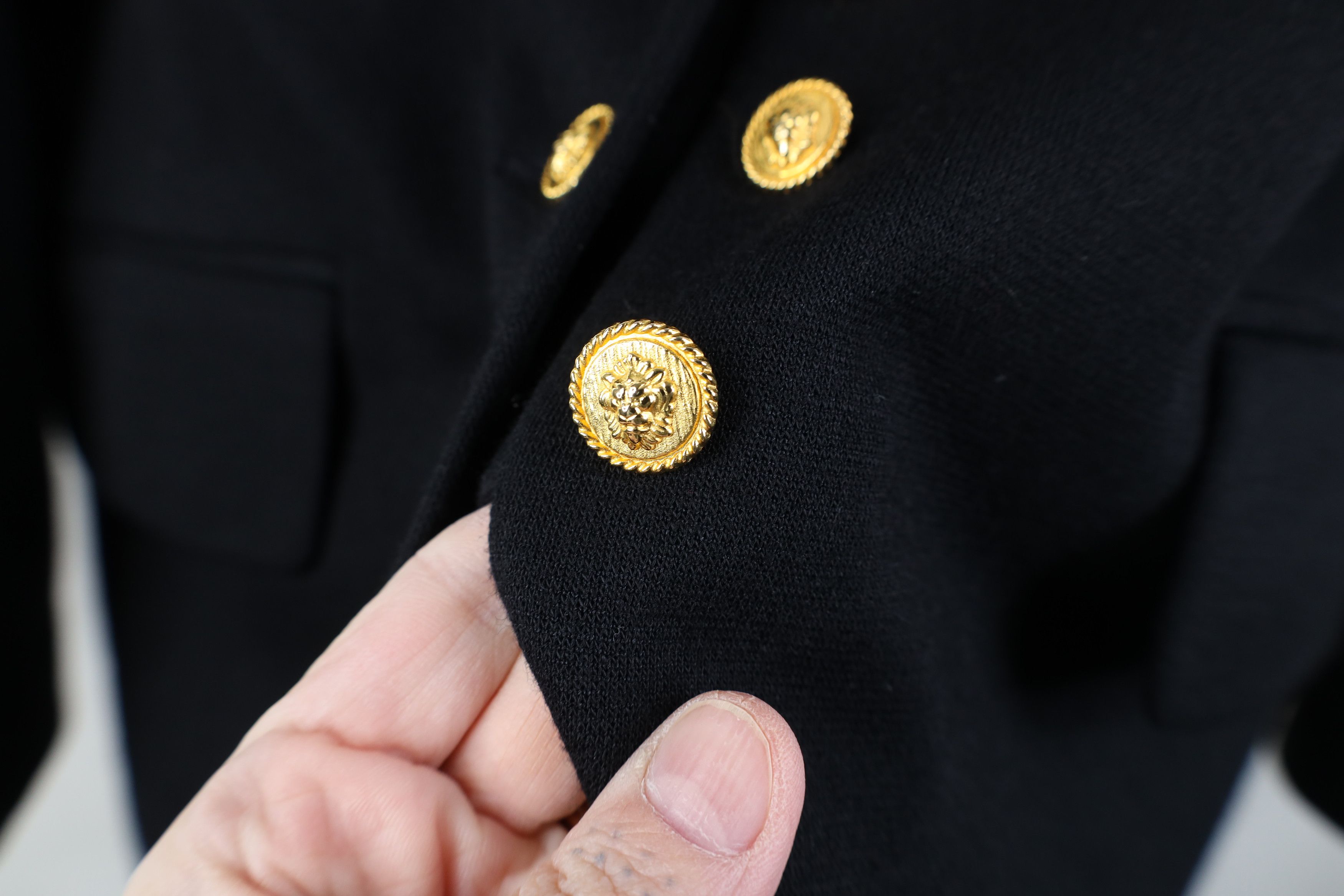 Oleg Cassini Vintage 80s 90s Oleg Cassini Breasted Military Blazer Jacket Size XL / US 12-14 / IT 48-50 - 5 Thumbnail