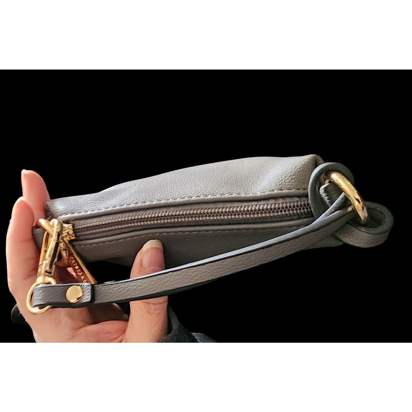 Kate Spade Kate Spade gray faux leather mini bag wristlet clutch Size ONE SIZE - 8 Thumbnail